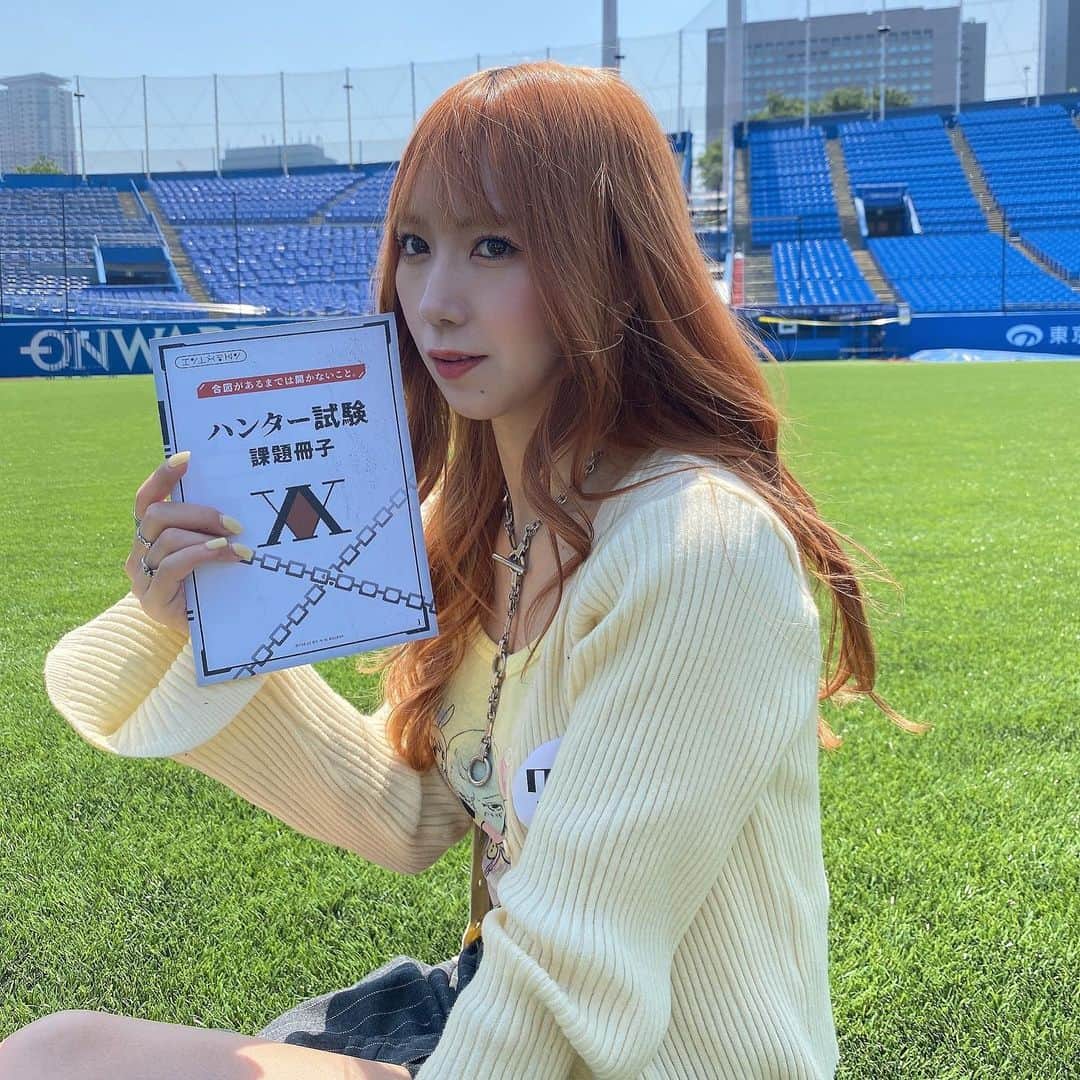 杉山優華のインスタグラム：「🕷️🕷️☁️ . . . 今年のハンター試験も一歩手前で失格になっちゃった 早くハンターライセンス欲しいです . . クロロとノブナガいた🕷️🕷️」