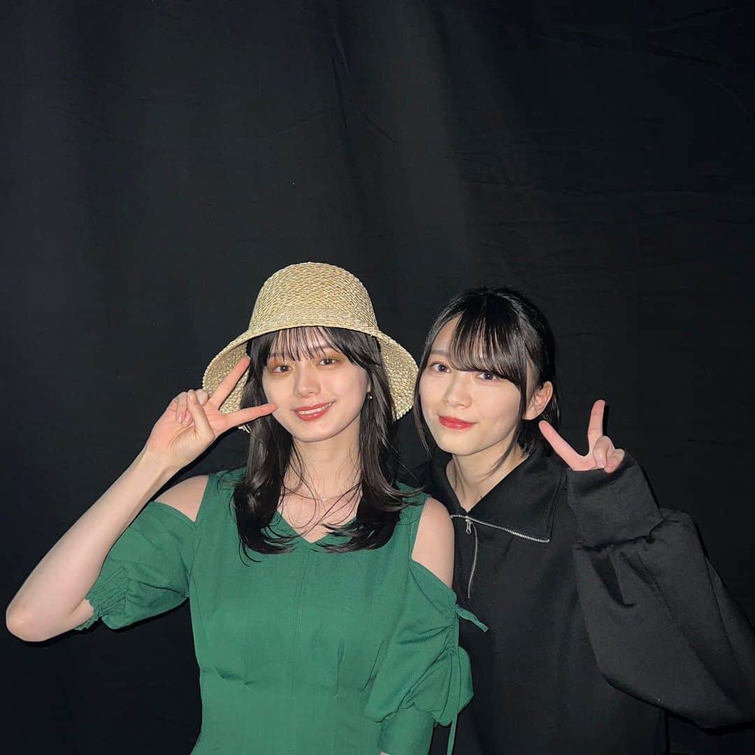 紺野彩夏のインスタグラム：「るんちゃんにも会えました🫶🫶 この間のライブもかっこよかった〜！」