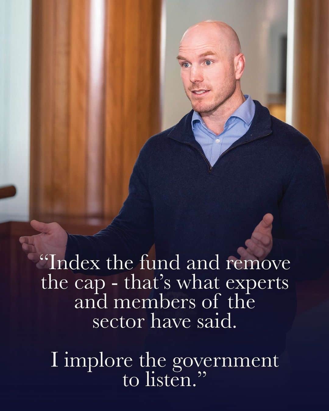 デビッド・ポーコックのインスタグラム：「To make the Housing Australia Future Fund work it needs to guarantee a minimum yearly investment, index the fund to keep up with inflation & allow it to disperse more if the fund returns more than 5% in a year.」