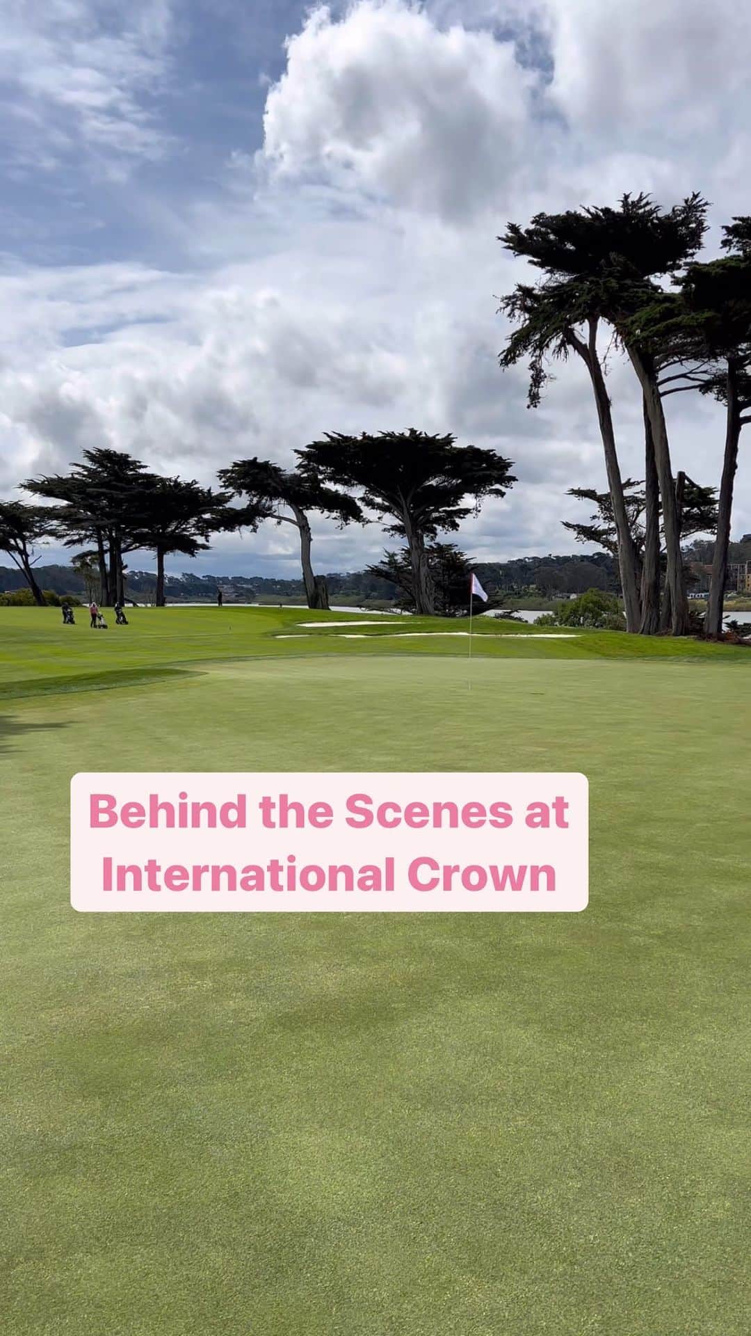 モーガン・プレッセルのインスタグラム：「I’m back with the behind the scenes of prep day at @internationalcrown. Harding Park is awesome and should be a fun match play test! Tune in to @golfchannel 6-9pm eastern Which country will take home the 👑 this week? Who are you rooting for? Let me know in the comments below! ⬇️」