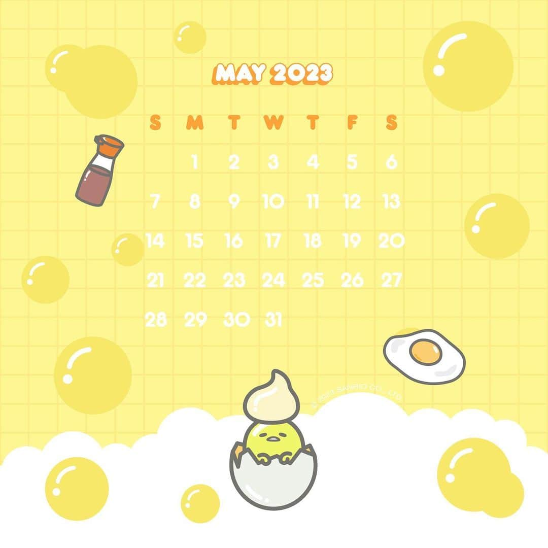 ぐでたまさんのインスタグラム写真 - (ぐでたまInstagram)「New month, new adorable @Gudetama phone backgrounds 🥚📱 Visit the link in bio to download your favorite wallpaper or head over to stories ✨ #SanrioFOTM」5月5日 2時02分 - gudetama