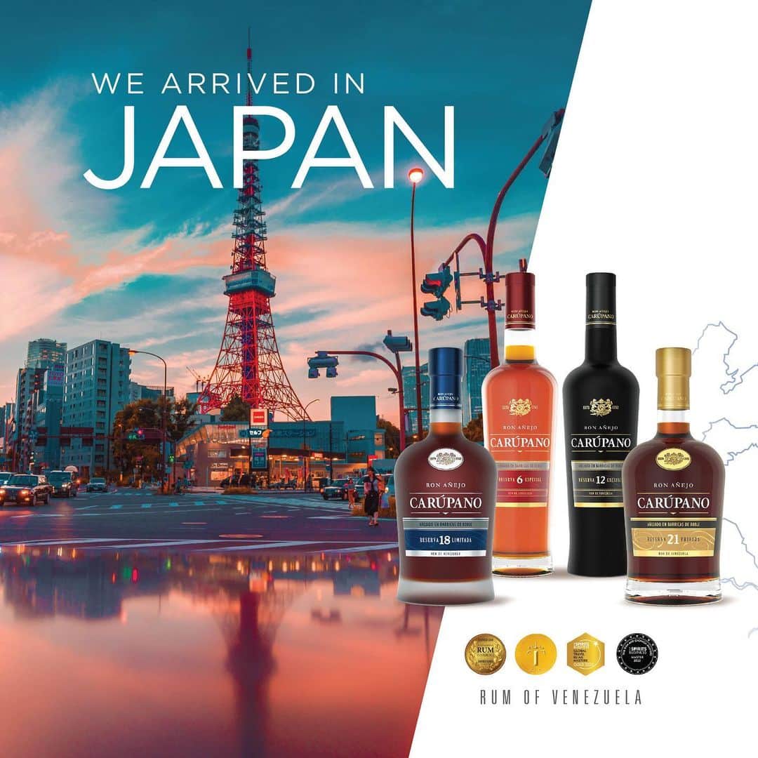 のインスタグラム：「Rum Carupano in Japan!! 🇯🇵🇻🇪🥃  On May 23th this year we celebrated the arrival of Rum Carupano to Japan at the Yokohama Bay Sheraton Hotels & Towers @sheratonyokohama .   Global representatives of Rum Carupano and the co-founder of @chuaotradingjp Alex Ramirez @ramichan presented a unique portafolio of the best rums in the wold.   The Yokohama Bay Sheraton Hotel & Towers staff amazed the event with a cocktail menu made of Rum Carupano 12 and Rum Carupano 18. The unique cocktails made honor to Venezuela, exalting the flavors of our best rums.   This exclusive event gave us the opportunity to delight the most demanding palates while introducing Rum Carupano to the Japanese market.  Please raise you glasses and let’s celebrate together!! 🥃👏🏻  Venezuela is in Japan! 🇯🇵🇻🇪  #rumjapan #venezuelainjapan #ron #ronvenezolano #rumcaruoano #tokyo #venezuelanproducts #bestrumintheworld」