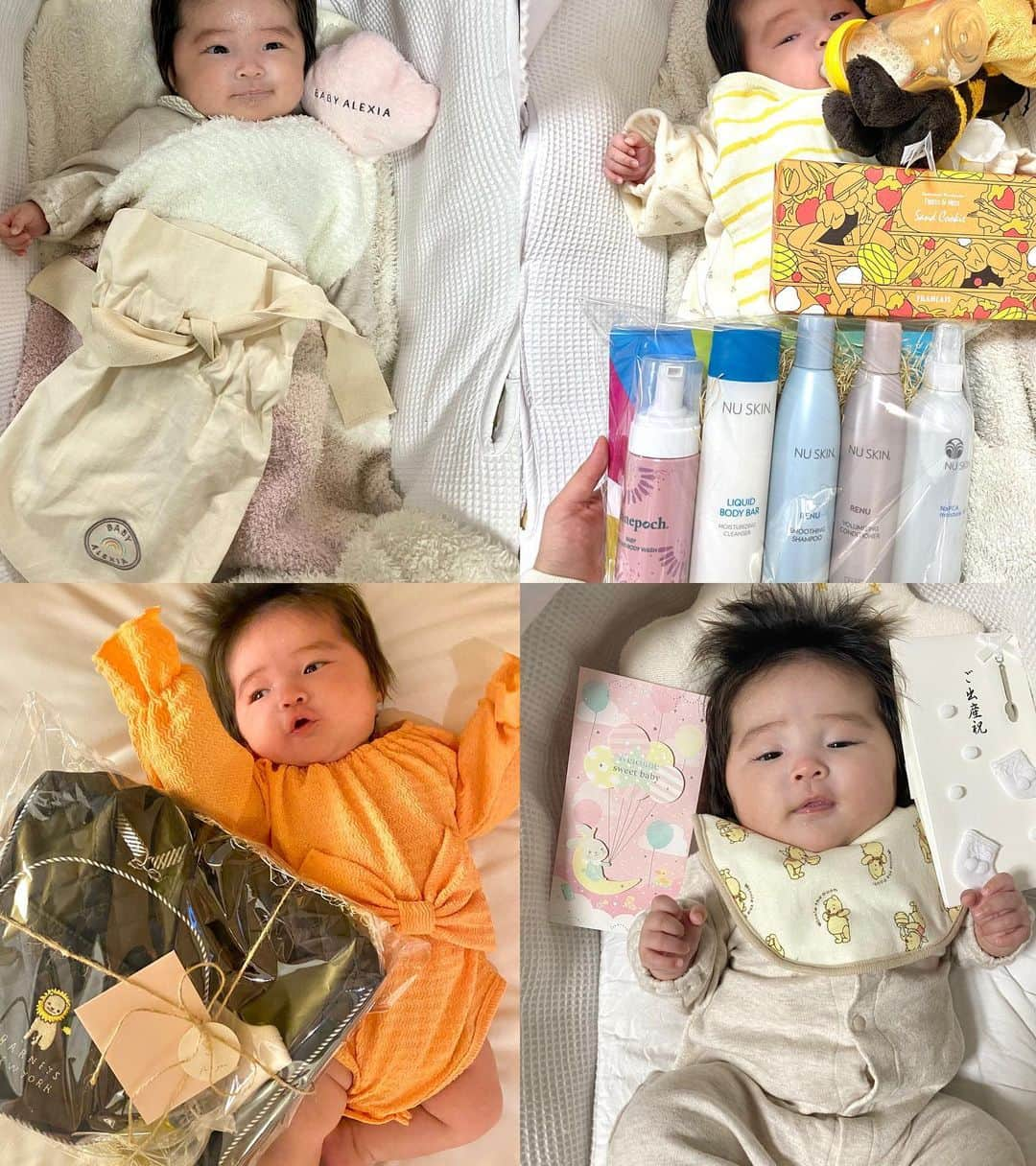 mizukiさんのインスタグラム写真 - (mizukiInstagram)「👶 たくさんのお祝い💓 みなさまありがとうぅ💓 この他にもまだ頂いたものが 沢山あるけど載せきれない🫣  姫芽に会いにきてくれたり お祝いのメッセージも沢山 ありがとうございます👼💓 @a_fam.07.07  #hello #newbaby #baby  #princess #famiry #mama  #女の子ママ #新米ママ #ママ  #赤ちゃんのいる生活 #ベビー  #令和 #卯年 #赤ちゃん #出産」5月5日 3時43分 - 31chaaa