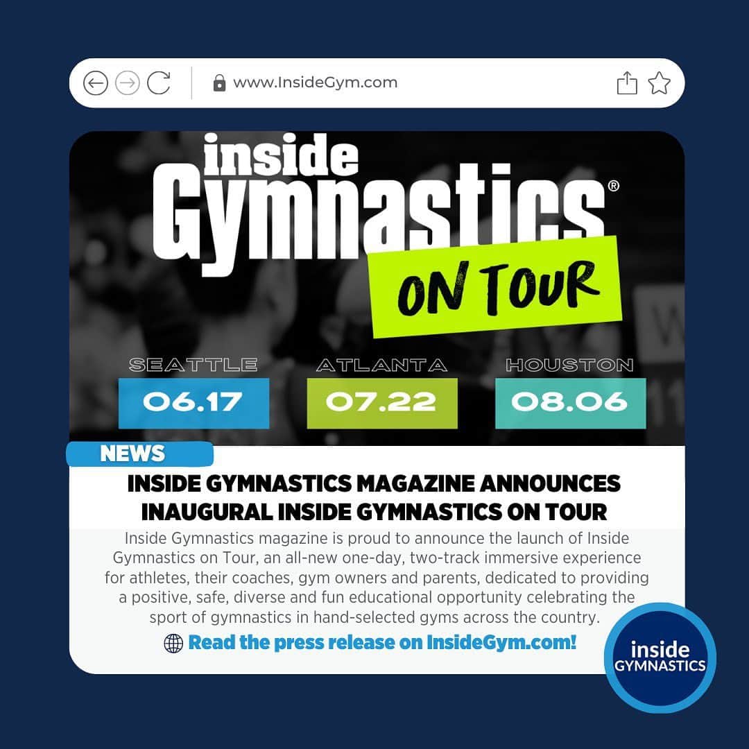 Inside Gymnasticsさんのインスタグラム写真 - (Inside GymnasticsInstagram)「We’re so excited for this summer! For more on Inside Gymnastics on Tour, visit InsideGym.com!   🔗See link in bio! | #IGontour」5月5日 4時47分 - insidegym