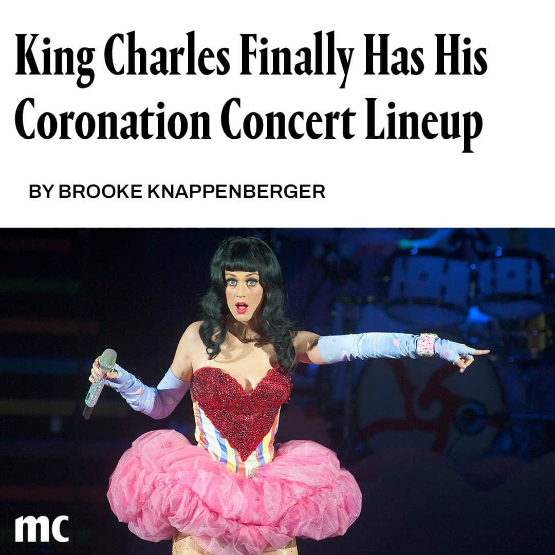 マリクレールのインスタグラム：「When you are King, there are likely few instances in which you’re told “no.” But in the case of #KingCharles’s Coronation concert, securing a headliner was, well, a headache.  After facing rejection from a slew of superstars—Adele, Harry Styles, Elton John, and The Spice Girls all declined—the Palace has officially landed on an “eclectic line-up of artists,” per BBC. Link in bio for more on who will take the stage. photo: @gettyimages」