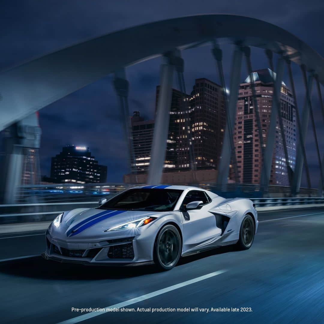 Corvetteのインスタグラム：「Let the G-Force be with you. #Corvette #ERay」