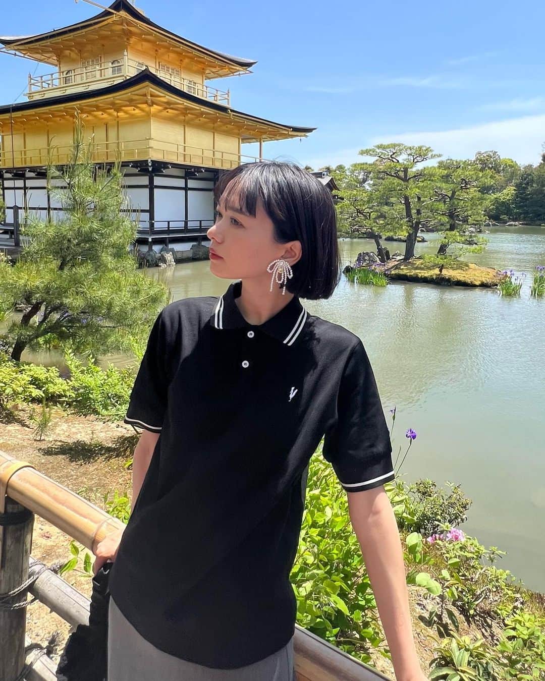 zussaさんのインスタグラム写真 - (zussaInstagram)「珍しく2ショット載せちゃう😗🤍 いつもありがとう、楽しかった京都旅行。  色違いでポロ着ました~👕💪」5月5日 20時03分 - niwatorigoya