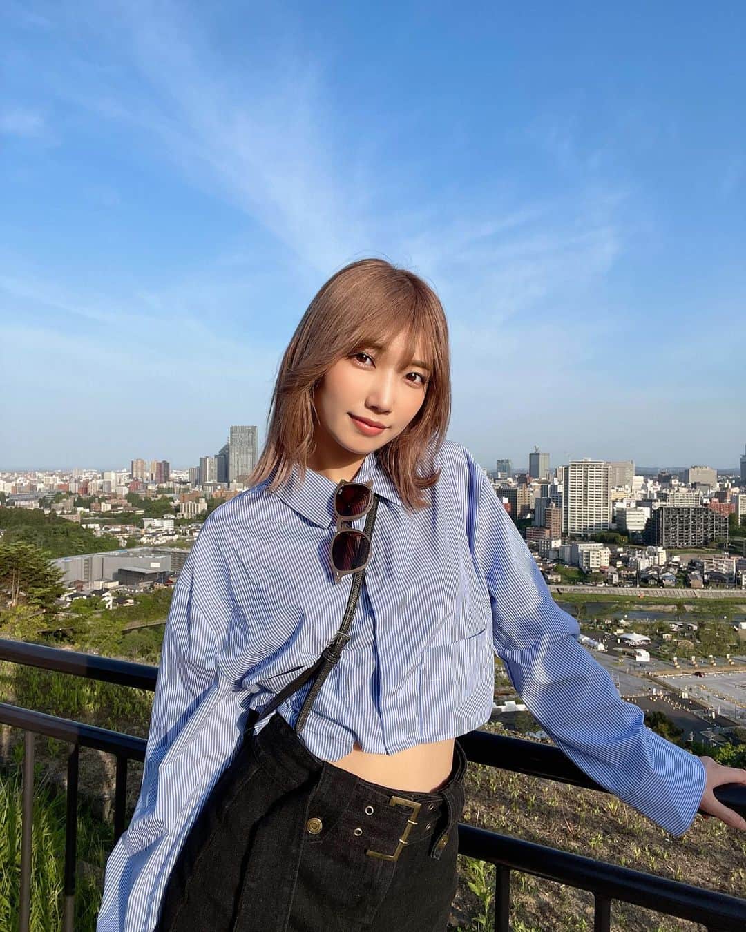 霜月めあのインスタグラム：「青葉城跡いってきた〜✨ . . . .  #霜月めあ #めあめあ #model #sexy #selfie #animegirl #셀카 #셀스타그램 #패션스타그램 #데일리 #asiangirl #cosplay #좋아　 #follow #like #tokyo #ootd #自撮り界隈 #自撮り女子 #sexybody #love #맞팔 #tagsforlikes #japanesegirl #女孩 #发#爱 #instadaily #グラビア #日系穿搭」