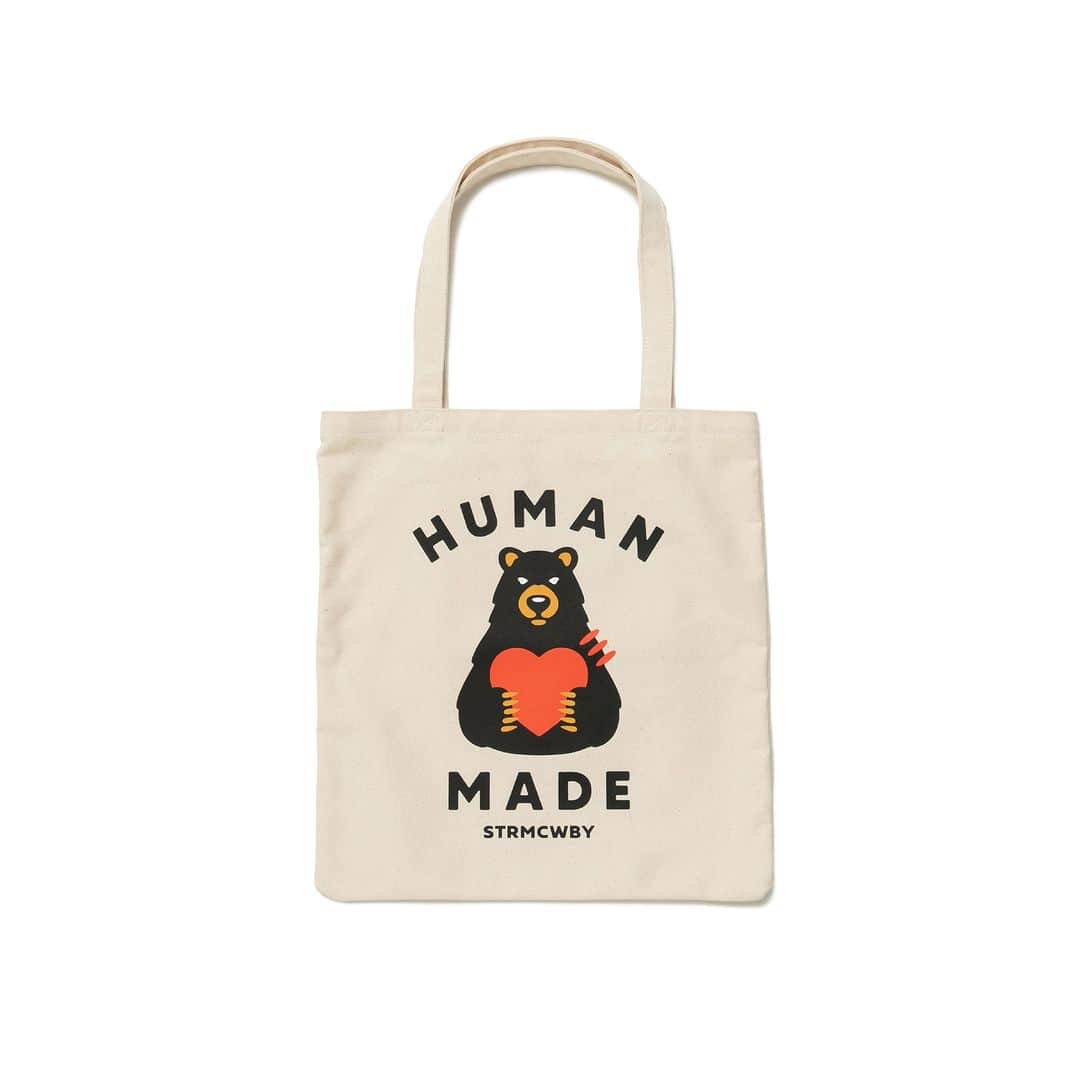 HUMAN MADEさんのインスタグラム写真 - (HUMAN MADEInstagram)「"BOOK TOTE" is available at 6th May 11:00am (JST) at Human Made stores mentioned below.  5月6日AM11時より、"BOOK TOTE” が HUMAN MADE のオンラインストア並びに下記の直営店舗にて発売となります。  [取り扱い直営店舗 - Available at these Human Made stores] ■ HUMAN MADE ONLINE STORE ■ HUMAN MADE OFFLINE STORE ■ HUMAN MADE HARAJUKU ■ HUMAN MADE SHIBUYA PARCO ■ HUMAN MADE 1928 ■ HUMAN MADE SHINSAIBASHI PARCO  *在庫状況は各店舗までお問い合わせください。 *Please contact each store for stock status.  コットンキャンバス素材を用いたシンプルなトートバッグ。 ヒグマをモチーフにしたオリジナルグラフィックを落とし込んでいます。エコバッグやサブバッグなどの日常使いにオススメです。  Simple cotton canvas tote bag with an original brown bear graphic. Makes a perfect eco-bag for shopping and daily use.」5月5日 11時15分 - humanmade