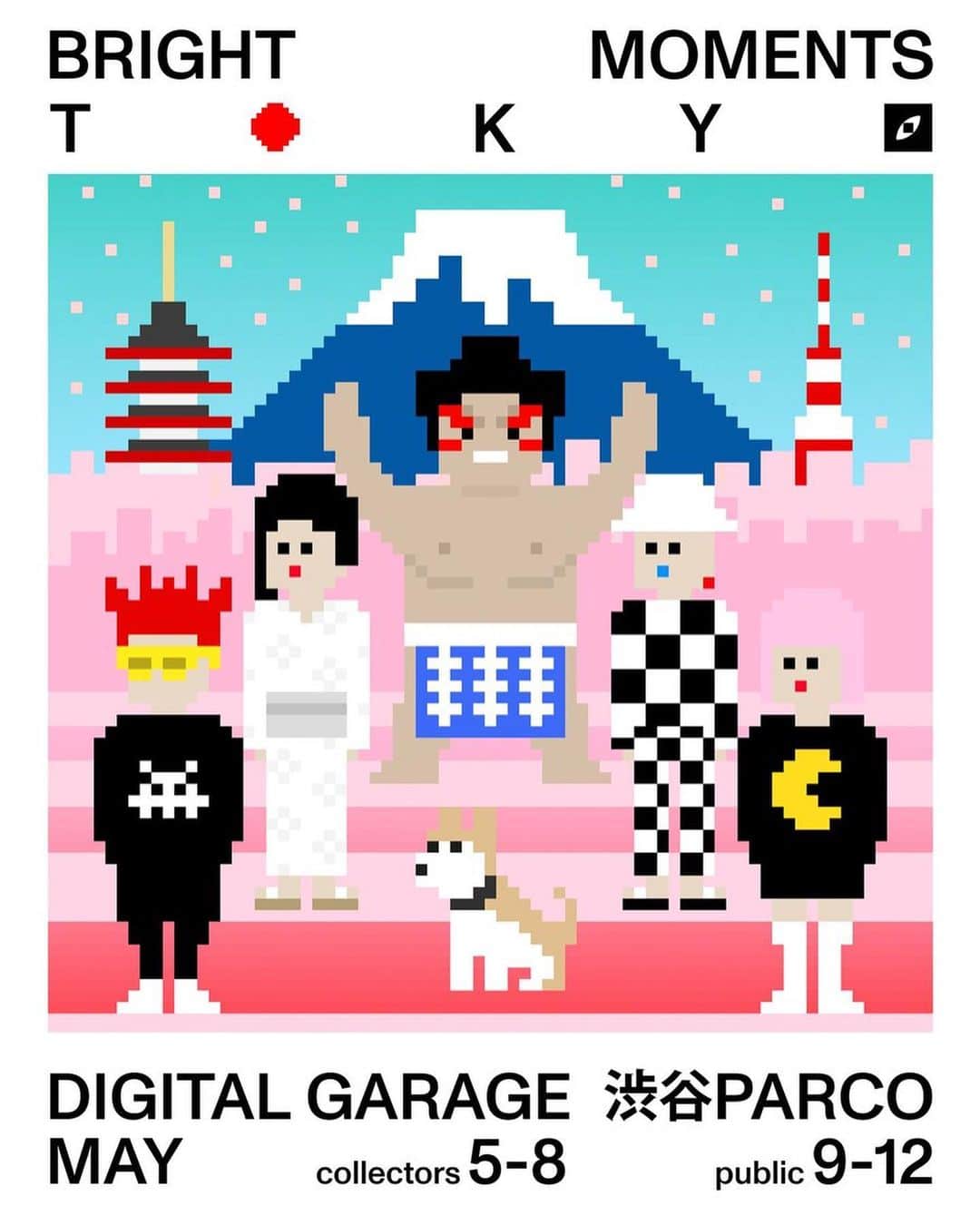 草野絵美のインスタグラム：「Bright Moment Tokyo 🌟 #BRTOKYO @brightmomentsgallery  Get ready for the exhilarating event "BRIGHT MOMENTS TOKYO," kicking off today, May 5th!  Over six fantastic days, this artistic fiesta will fuse generative art, AI art, and Japanese contemporary art through in-real-life (IRL) minting.  Event Details 🎨  May 5th-10th (17:00-21:00): Got a wallet? Presale will start at 5pm JST on 6th. Join the irl minting! You can even mint if you're not at the venue.  I can't wait to meet and chat with collectors from around the world in my hometown every evening. See you there! 🌃  本日 5月5日からが「BRIGHT MOMENTS TOKYO」はじまります！ この6日間のアートの祭典では、ジェネラティブアート、AIアート、日本の現代美術がIRLミントを通じて融合します...!  私はJapan Contemporary部門から参加し100点限定で作品を出展します。 毎晩17:00-21:00 展示してるので遊びに来てください。いらっしゃる方、作品を購入したい友人の方がいたら、連絡ください✨  🎨イベントの詳細 🎨 場所： Digital Garage 渋谷 Parco  日にち：5月5日～10日  時間：17:00～21:00 （夕方のみなので注意） 渋谷PARCO内のDigital GarageではCrypTokyoite、AIコレクションと、私が参加するJapan Conteporary部門が展示されます。（初日は購入はできませんが、未ミントの全ての作品をご覧いただけます)  購入方法：プリセールは5月6日の17時から始まります(AL持ってる方からMint開始) ウォレットつきのスマホでくれば、展示会場でのミントにも参加できます！もちろん、会場にいなくてもミントできます。（買いたい人がいたら連絡ください。）  私の地元で、世界中のコレクターと毎晩出会って話をするのが楽しみです。お会いしましょう！🌃」