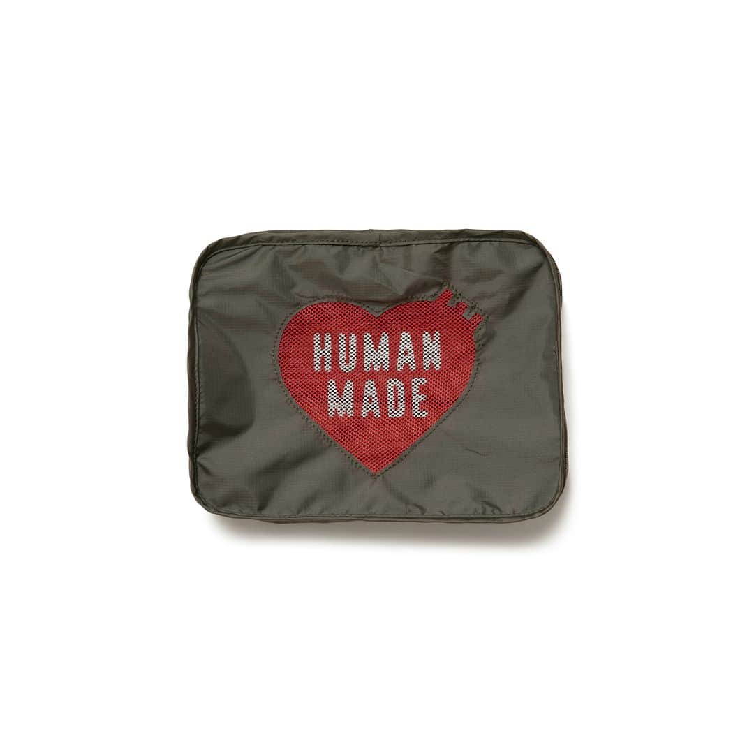 HUMAN MADEさんのインスタグラム写真 - (HUMAN MADEInstagram)「"GUSSET CASE SMALL" is available at 6th May 11:00am (JST) at Human Made stores mentioned below.  5月6日AM11時より、"GUSSET CASE SMALL” が HUMAN MADE のオンラインストア並びに下記の直営店舗にて発売となります。  [取り扱い直営店舗 - Available at these Human Made stores] ■ HUMAN MADE ONLINE STORE ■ HUMAN MADE OFFLINE STORE ■ HUMAN MADE HARAJUKU ■ HUMAN MADE SHIBUYA PARCO ■ HUMAN MADE 1928 ■ HUMAN MADE SHINSAIBASHI PARCO  *在庫状況は各店舗までお問い合わせください。 *Please contact each store for stock status.  ナイロン素材を使用したマチ付きの収納ポーチ。 旅行中などの衣類収納・整理に便利なアイテムです。ロゴ入りの天面はメッシュ素材となっているため、閉めたままでも中身を確認することができます。2サイズ展開。  Nylon storage pouch with gusset. Provides a convenient way to store and organize bulky clothing items when traveling. The top mesh panel, adorned with a logo, makes it easy to check the contents even when closed. Available in two sizes.」5月5日 11時24分 - humanmade