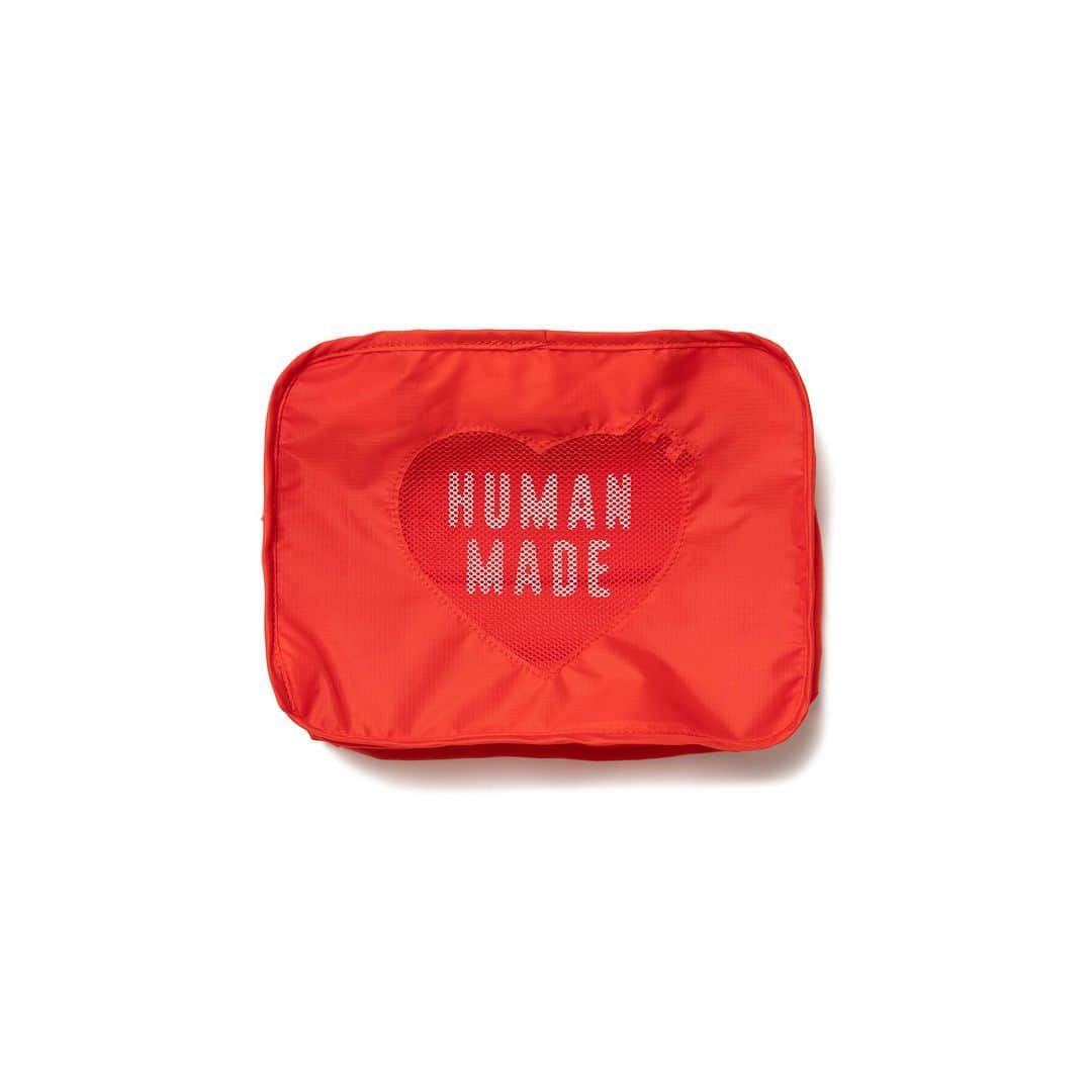 HUMAN MADEさんのインスタグラム写真 - (HUMAN MADEInstagram)「"GUSSET CASE SMALL" is available at 6th May 11:00am (JST) at Human Made stores mentioned below.  5月6日AM11時より、"GUSSET CASE SMALL” が HUMAN MADE のオンラインストア並びに下記の直営店舗にて発売となります。  [取り扱い直営店舗 - Available at these Human Made stores] ■ HUMAN MADE ONLINE STORE ■ HUMAN MADE OFFLINE STORE ■ HUMAN MADE HARAJUKU ■ HUMAN MADE SHIBUYA PARCO ■ HUMAN MADE 1928 ■ HUMAN MADE SHINSAIBASHI PARCO  *在庫状況は各店舗までお問い合わせください。 *Please contact each store for stock status.  ナイロン素材を使用したマチ付きの収納ポーチ。 旅行中などの衣類収納・整理に便利なアイテムです。ロゴ入りの天面はメッシュ素材となっているため、閉めたままでも中身を確認することができます。2サイズ展開。  Nylon storage pouch with gusset. Provides a convenient way to store and organize bulky clothing items when traveling. The top mesh panel, adorned with a logo, makes it easy to check the contents even when closed. Available in two sizes.」5月5日 11時24分 - humanmade