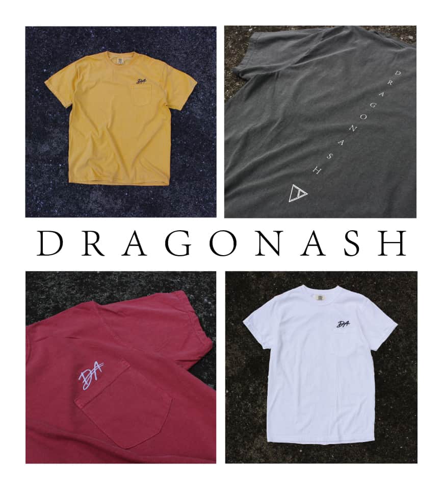 Dragon Ashのインスタグラム：「Dragon Ash New Merch🔥 POCKET T-shirt (Grey, White, Red and Yellow)  2023/5/7(日）VIVA LA ROCK 2023より販売開始⚡️  ＃ビバラロック」