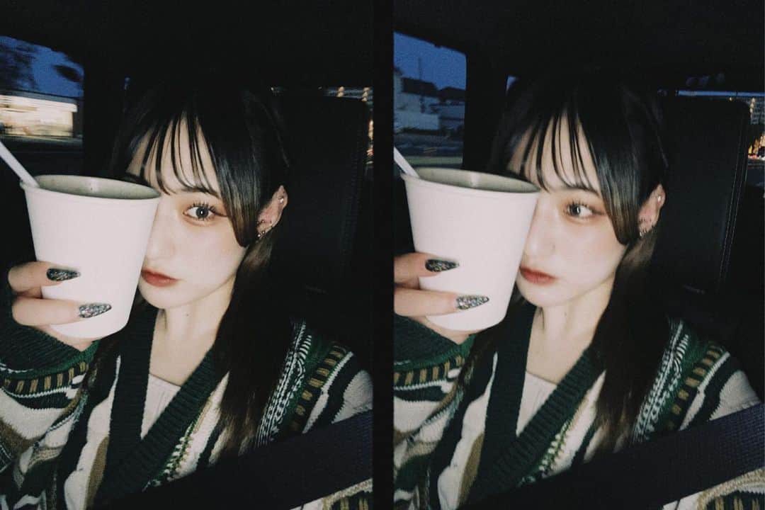 髙塚夏生のインスタグラム：「. GW唯一のオフでしたぁ！ お昼ご飯服にこぼして弟に服借りたのに 懲りずに車内でスープ飲む22歳児姉＾＾」
