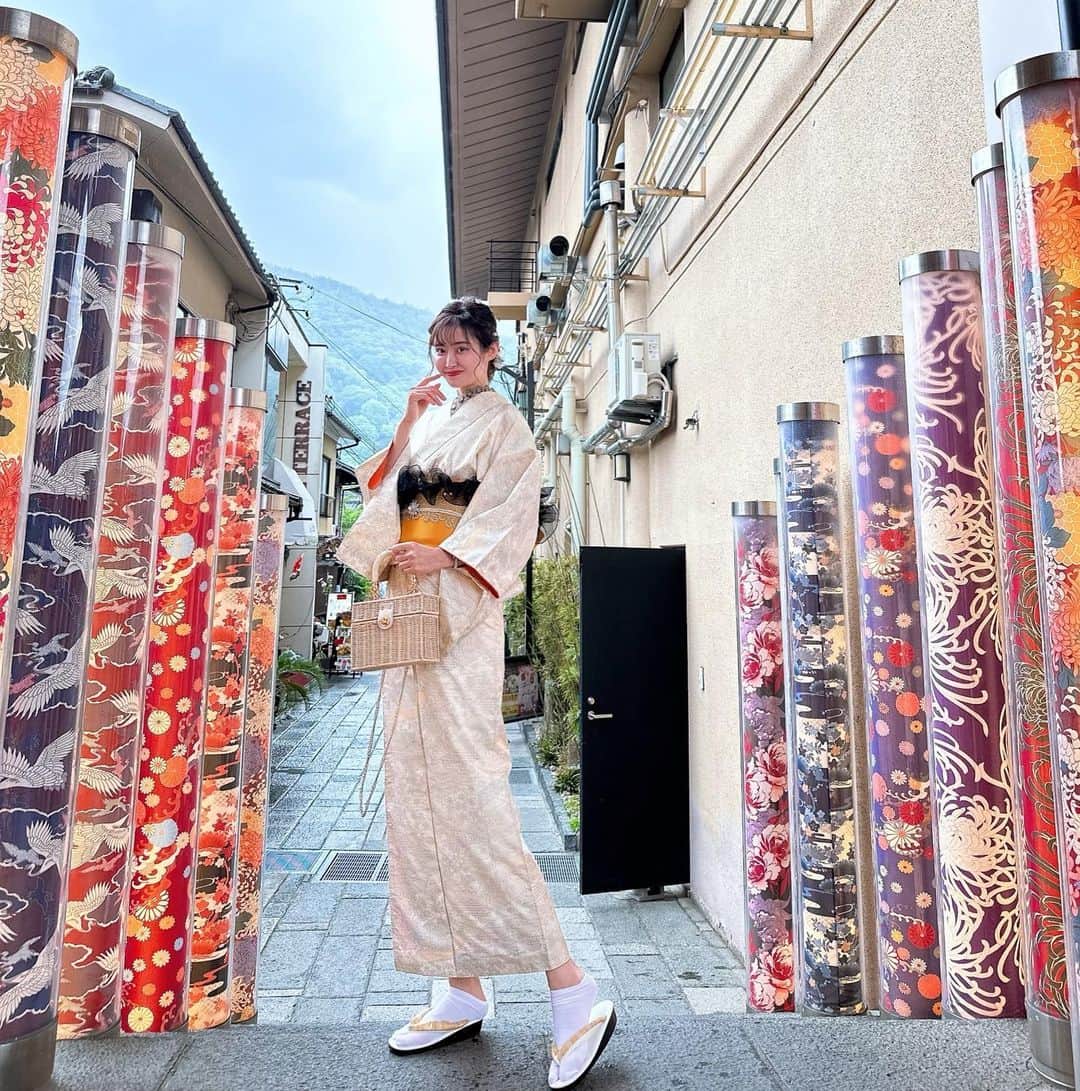 月中秋実さんのインスタグラム写真 - (月中秋実Instagram)「・ 👘💗 ・ ・ #京都#旅行#着物#kimono#kyoto#travel#👘」5月5日 13時27分 - tukinakaakimi