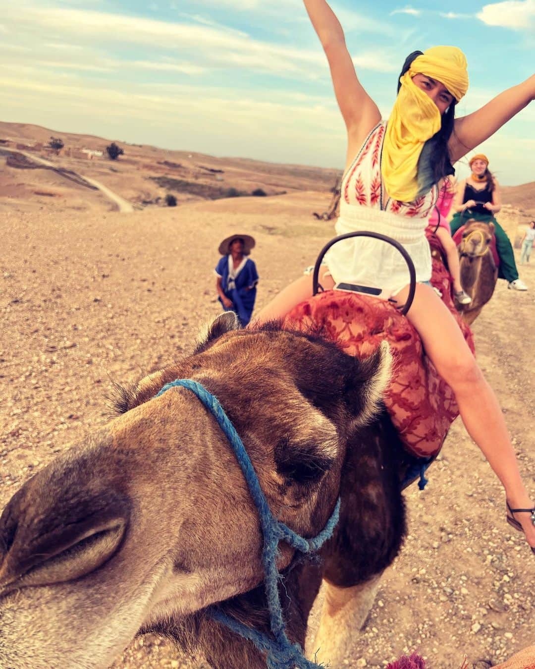 加賀美セイラのインスタグラム：「#Camel 🐫🐫🐫🐫🐫🐫🐫🐫🐫 #Marrakech #Morocco」