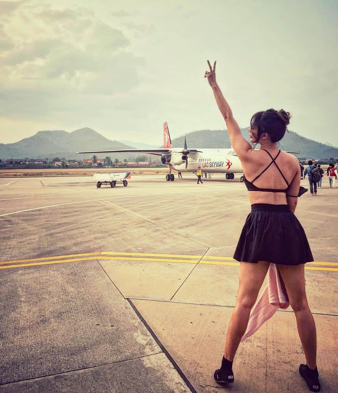 April Imanさんのインスタグラム写真 - (April ImanInstagram)「First time in Laos🇱🇦 Hello Luang Prabang and Vientiane ✈️ 👋  Love traveling the world and visiting new places! . . . . #apriliman #badassgirls #babesofinstagram #beautifulgirls #loveyourbody #bodymotivation #asianmodel #bodyconfidence #asiangirls #asianbeauty #fashioninsta #fashioninspo #laostravel #laos #travelblogger #frequentflyer #travelphotography #planespotting #laostrip #travelholic」5月5日 16時58分 - april_iman