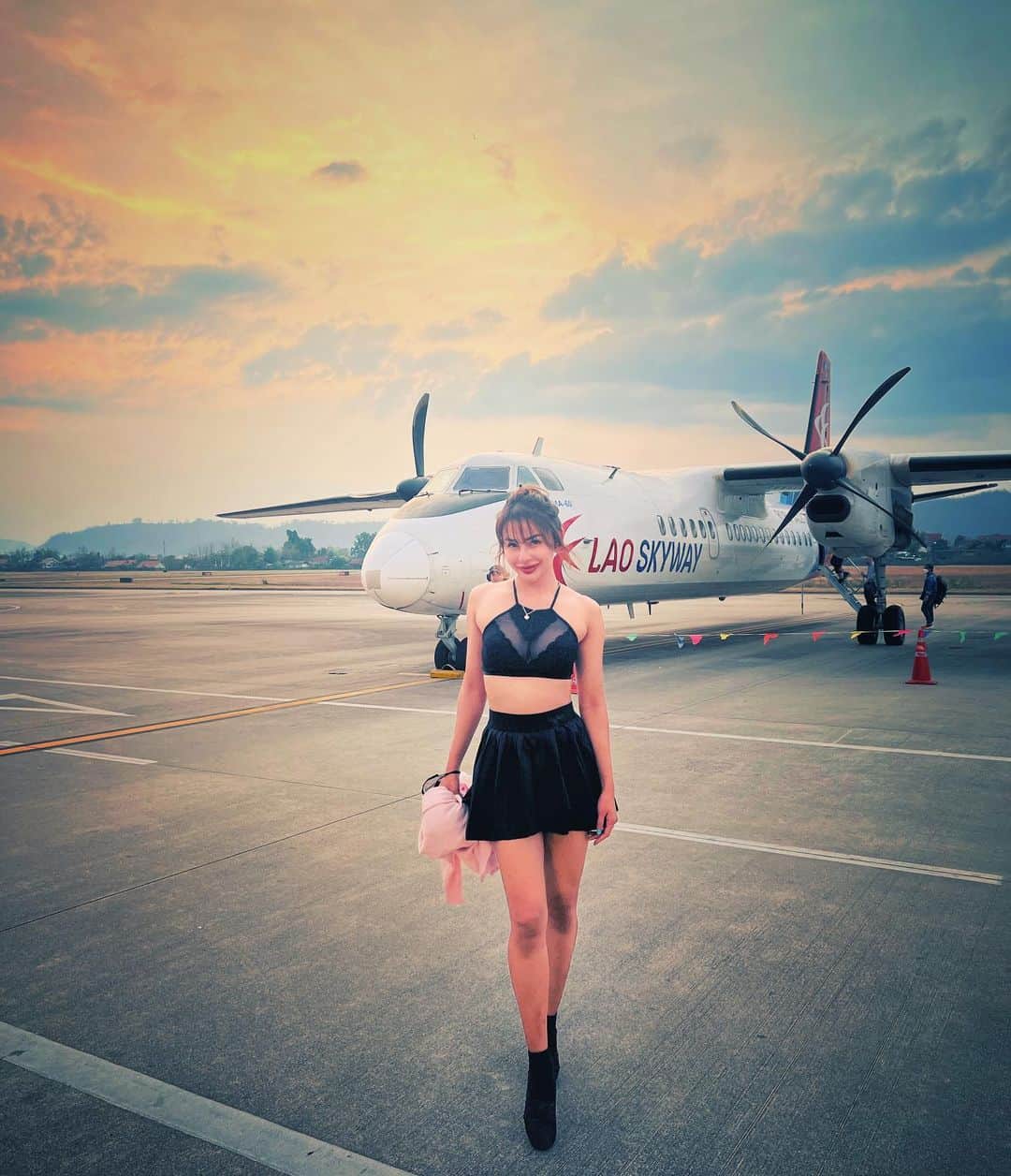 April Imanのインスタグラム：「First time in Laos🇱🇦 Hello Luang Prabang and Vientiane ✈️ 👋  Love traveling the world and visiting new places! . . . . #apriliman #badassgirls #babesofinstagram #beautifulgirls #loveyourbody #bodymotivation #asianmodel #bodyconfidence #asiangirls #asianbeauty #fashioninsta #fashioninspo #laostravel #laos #travelblogger #frequentflyer #travelphotography #planespotting #laostrip #travelholic」