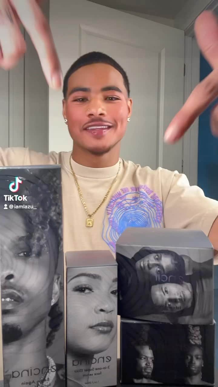 August Alsinaのインスタグラム：「Encina Wellness 4-step skincare routine elevates the skin for glowing hydration💦✨  #encinaglow #augustalsina #encina #skincare #genderless」