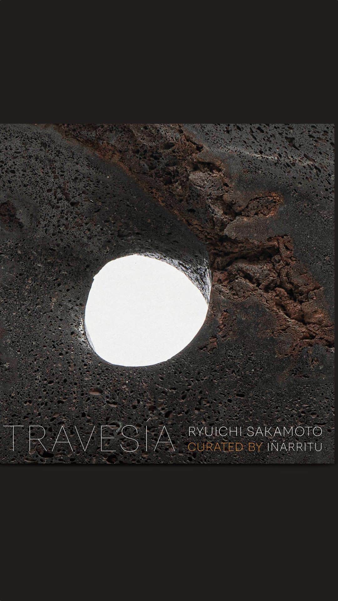 坂本龍一のインスタグラム：「TRAVESÍA is out today!  Available now both digitally and in vinyl format. Link in bio.   Originally conceived as a surprise project celebrating Sakamoto’s 70th birthday, the album is the result of nearly two years of planning and six months of meticulous curation by Iñárritu.  Travesía, meaning “journey” in Spanish, takes listeners on a trip through the last four decades of Sakamoto’s music-making career.  #skmtnews  #ryuichisakamoto  #travesía #newrelease」