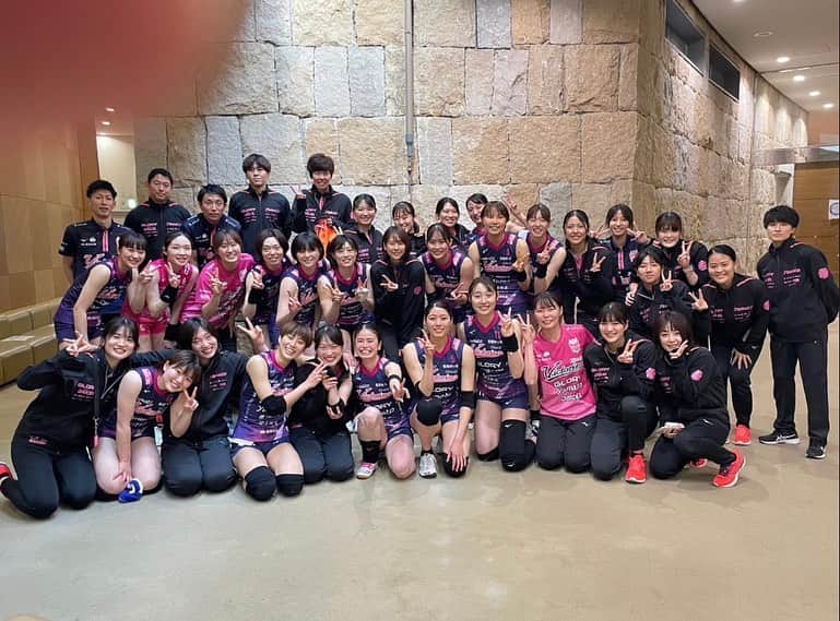 長野有紗のインスタグラム：「. 黒鷲旗、沢山のご声援ありがとうございました✨ すっごく楽しかった🤜🏻❤️‍🔥🤛🏻 最高な時間をありがとう！！！ #ヴィクトリーナ姫路」
