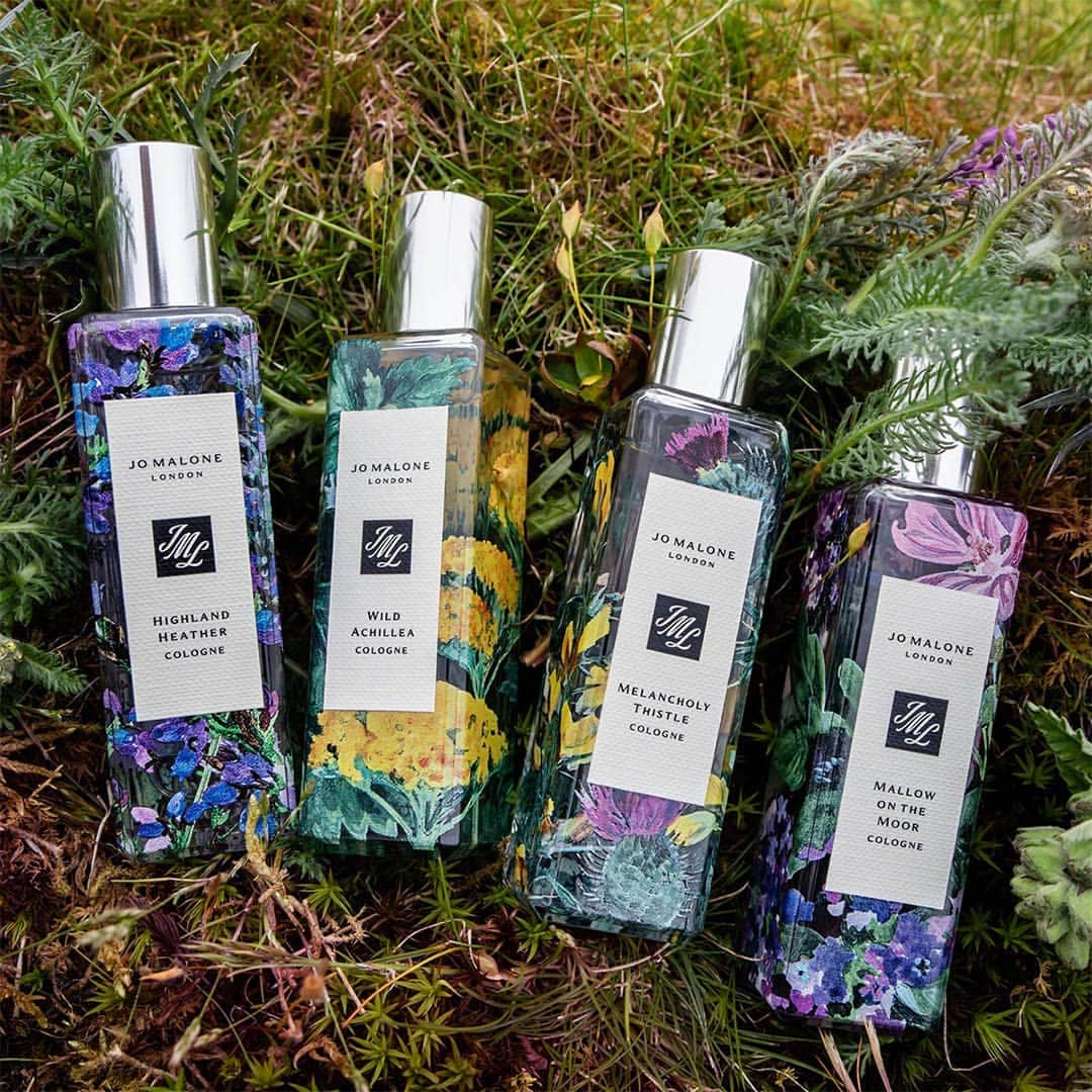 Jo Malone Londonさんのインスタグラム写真 - (Jo Malone LondonInstagram)「Venture into the majestic Scottish Highlands and emerge with four new limited-edition scents: Highland Heather, Wild Achillea, Melancholy Thistle and Mallow On The Moor. Which will you try first? Tap to shop. #ScentsOfBritain」5月5日 21時00分 - jomalonelondon