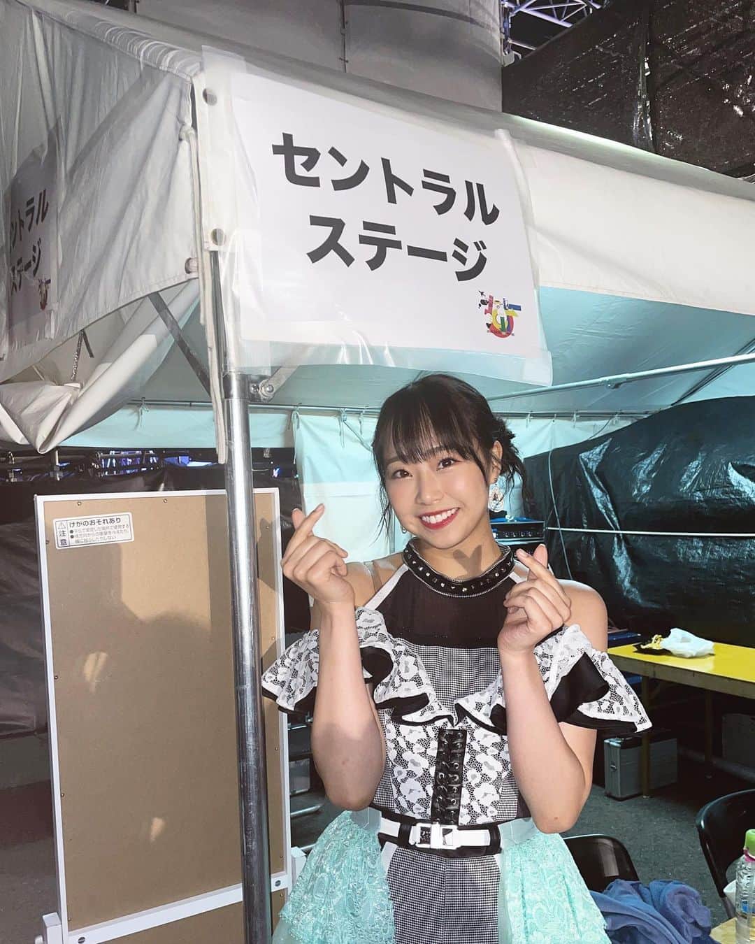 加藤夕夏のインスタグラム：「#jcif2023   Japan Central iDOL Festival💚  最高でした╰(*´︶`*)╯♡ ありがとうございました！  #NMB48 #チームN #アイドル #加藤夕夏」