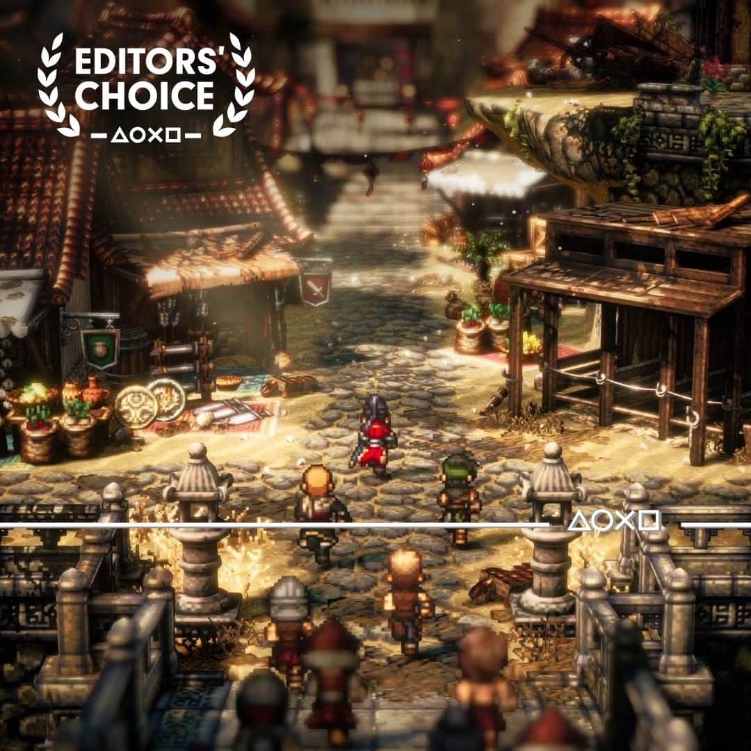 PlayStationのインスタグラム：「Octopath Traveler II’s electrifying modernization of the classic RPG experience earns it an Editors’ Choice commendation.   Discover more recommended titles over on PlayStation Blog.」
