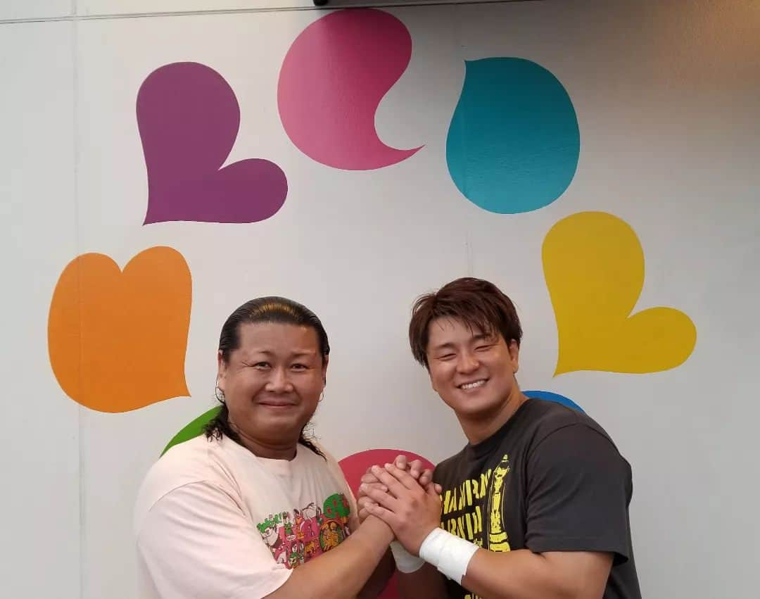 大鷲透のインスタグラム：「長野県民みんな友達💕 #青柳優馬 #信州プロレス」