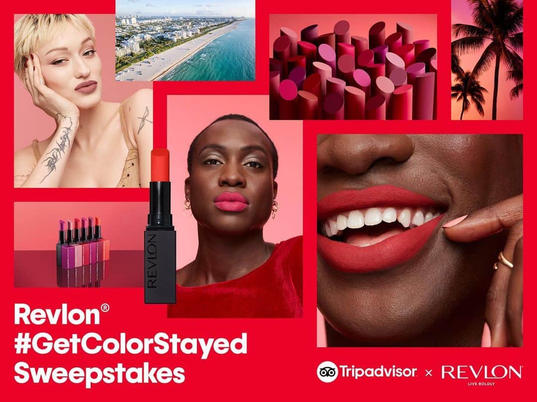 Revlonさんのインスタグラム写真 - (RevlonInstagram)「🌴 Here's your chance to WIN a FREE trip to MIAMI 🌴 You heard us! We've partnered with @tripadvisor to treat one lucky winner (and their plus one) to a 3-night trip and stay in Miami, Florida! The grand prize includes: roundtrip air transportation, 5-star hotel accommodations, $500 worth of Revlon products and a beauty session with a local make-up artist! 🤩   ⬇️ HOW TO ENTER ⬇️ Simply complete the entry with the link in our bio 🔗   No Purch Nec. Ends 6/30/23. Open to residents of the 48 contiguous U.S states./D.C. only; 18+. Rules/Terms & Conditions: https://tripadv.sr/GetColorStayed. Odds of winning depend on number of entries. Void where prohibited.」5月5日 22時16分 - revlon