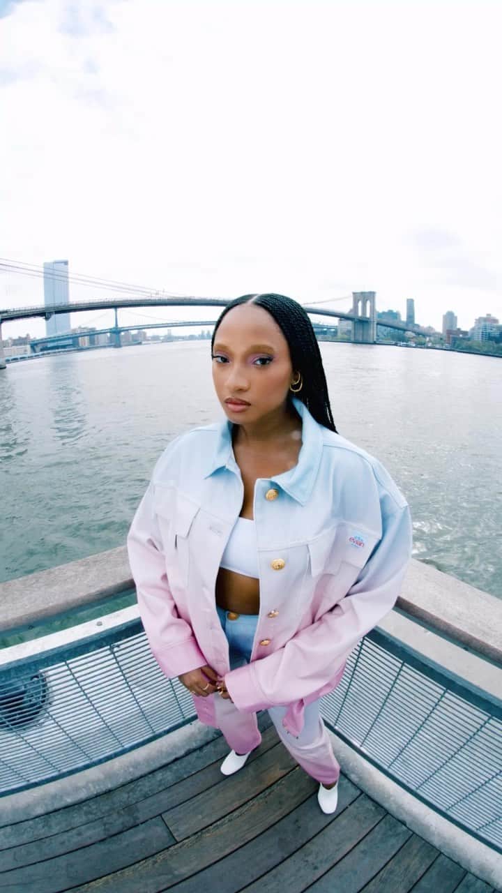 evianのインスタグラム：「Looking amazing in the  #BALMAINxEVIAN collection💧   We collected the best looks from the new limited-edition capsule collection designed by @balmain    Click our bio link to see the collection.」