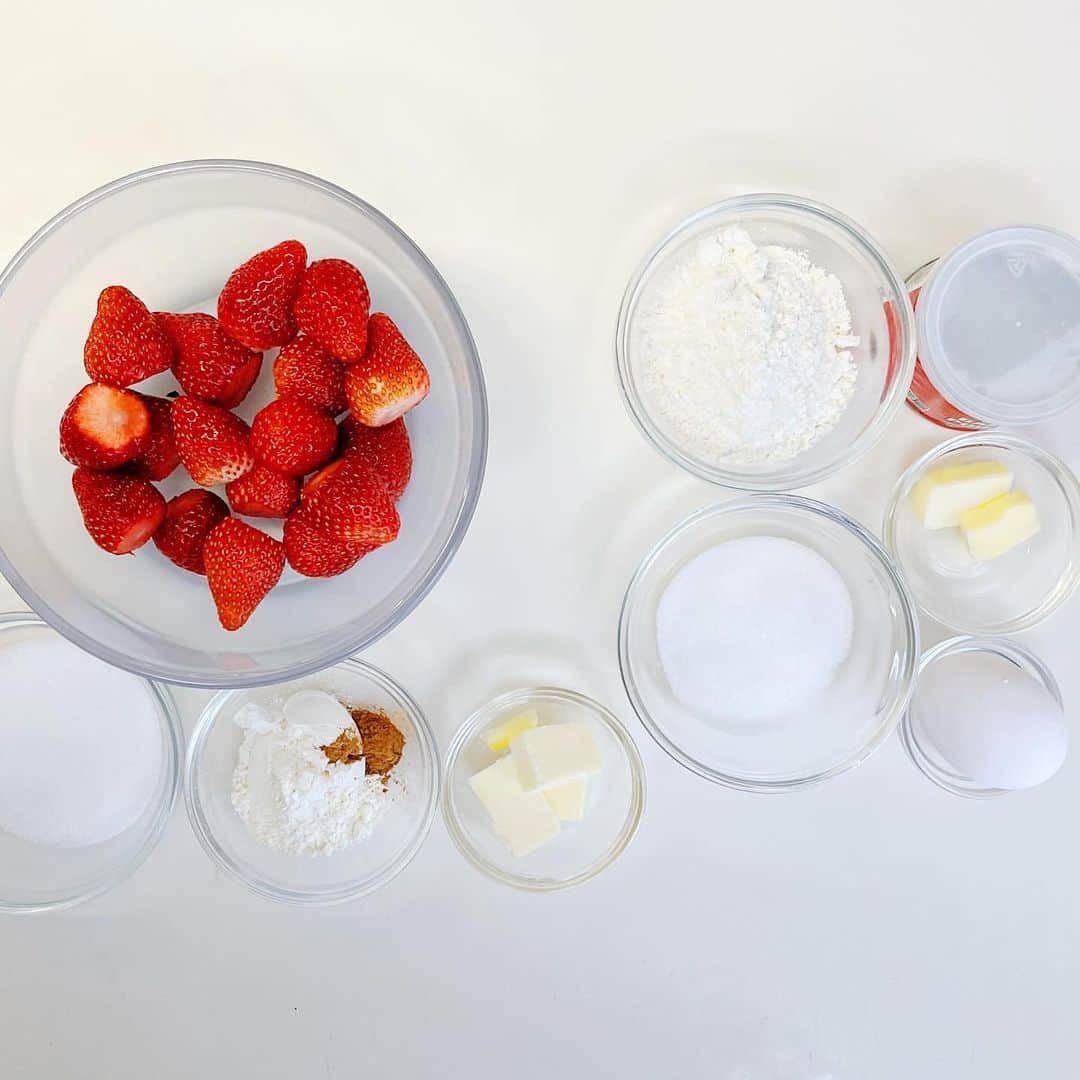 ルバーブ・ストロベリー・コブラーのレシピ