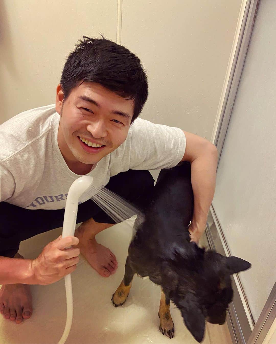 鈴木悠さんのインスタグラム写真 - (鈴木悠Instagram)「#ゴールデンウィーク にやりたかったこと、犬を洗う🐕 #完了 #GW #大型連休」5月5日 22時36分 - yu_suzuki.tenki
