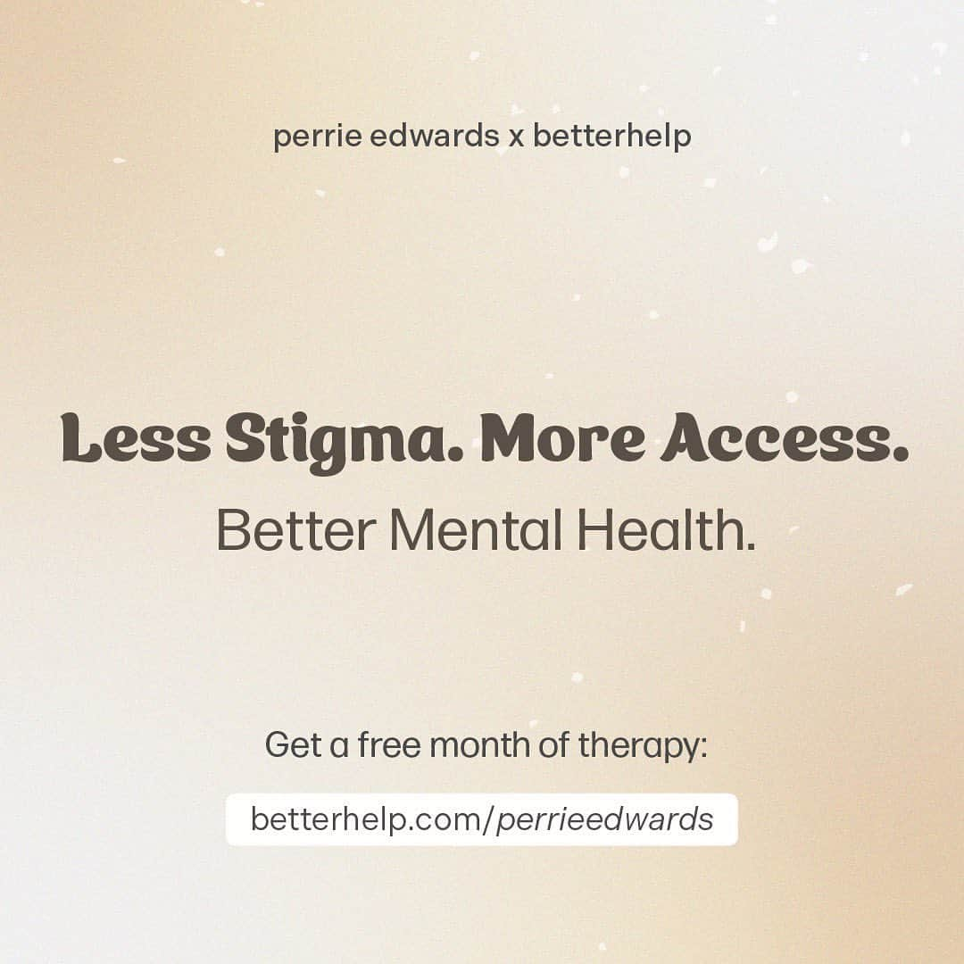 ペリー・エドワーズのインスタグラム：「I’ve found that opening up about my mental health has really helped me to better understand and take control of my anxiety. Therapy is something that I truly believe everyone can benefit from but sadly it’s not always accessible.  I’m so excited to announce my partnership with @betterhelp 🌟 Together, we're on a mission to make therapy accessible and to break the stigma around mental health.  This is an opportunity for YOU to give therapy a try by having access to one FREE month of therapy 💗 You’ll be matched with a credentialed therapist and at the end of the month you will decide whether you would like to take it further.  We’re giving away up to £3,000,000 worth of therapy to help you prioritise your mental health and start your journey towards healing. My heart leapt when I was offered the chance to partner up with @betterhelp to provide people with the opportunity to start their therapy journey and to just encourage people to ask for help. I know that this is only the first step but I hope that it helps as many of you as possible. Join us in spreading the word and making mental health a priority. Go to betterhelp.com/perrieedwards to get your free month started.」