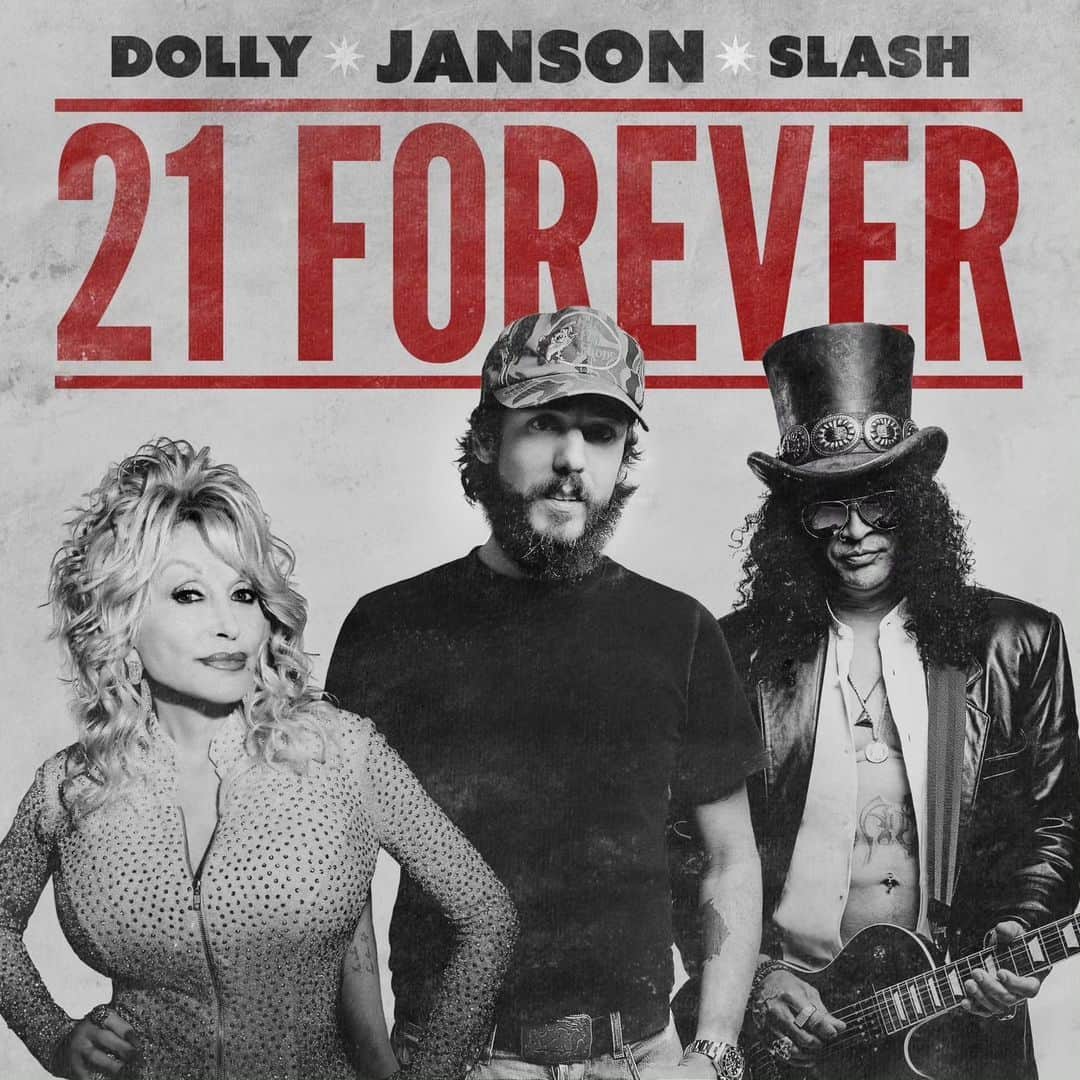 スラッシュさんのインスタグラム写真 - (スラッシュInstagram)「Reposted @thechrisjanson "21 Forever" comes out at MIDNIGHT! I’m so thrilled to be working with these two global superstars, @DollyParton & @Slash! 🤩  Click the link in bio to be the first to hear it! #JansonDollySlash #21Forever #NewMusic  #slashnews」5月5日 23時07分 - slash