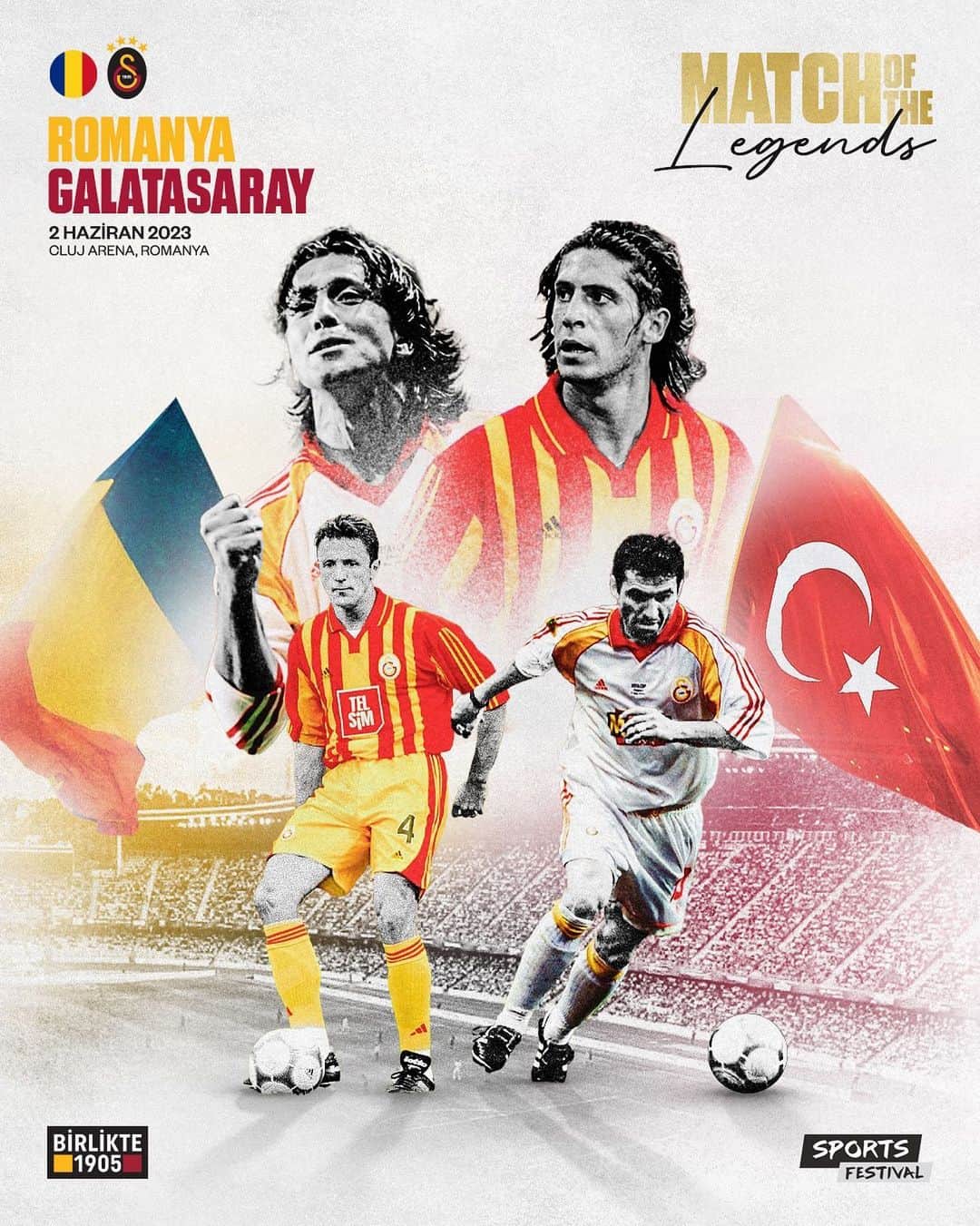 ガラタサライSKさんのインスタグラム写真 - (ガラタサライSKInstagram)「Galatasarayımızın ve Rumen futbolunun efsaneleri depremden etkilenen yurttaşlarımıza destek amacıyla buluşuyor! 🤜🤛 #Birlikte1905  Romanya'da düzenlenecek ''Match Of Legends'' organizasyonun biletleri satışta!   🎫 Bilet satın almak için link storyde 👆」5月5日 22時59分 - galatasaray
