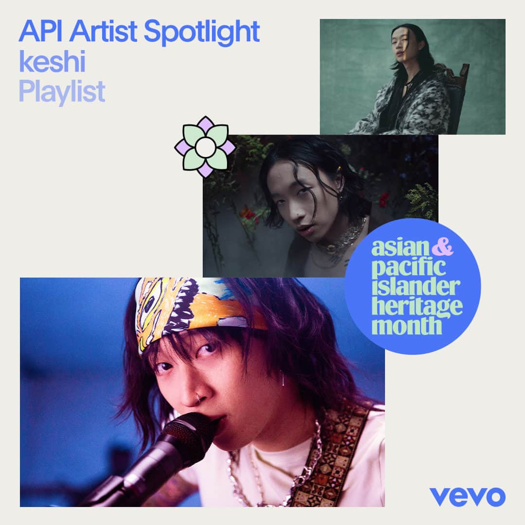のインスタグラム：「@keshi is the kind of artist that does it all. As a singer, rapper, instrumentalist and producer, his sound is as versatile as his skills. Hit the bio link to watch our API Artist Spotlight playlist featuring his hit videos and live performances now.  ⠀⠀⠀⠀⠀⠀⠀⠀⠀ ▶️ [Link in bio]  #APIHeritageMonth」