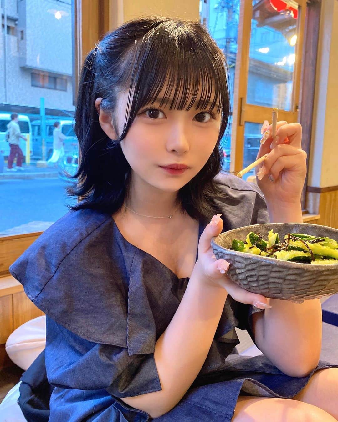 ゆめさんのインスタグラム写真 - (ゆめInstagram)「きゅうり好きー！！🥒」5月5日 23時11分 - yuyuyucyan__
