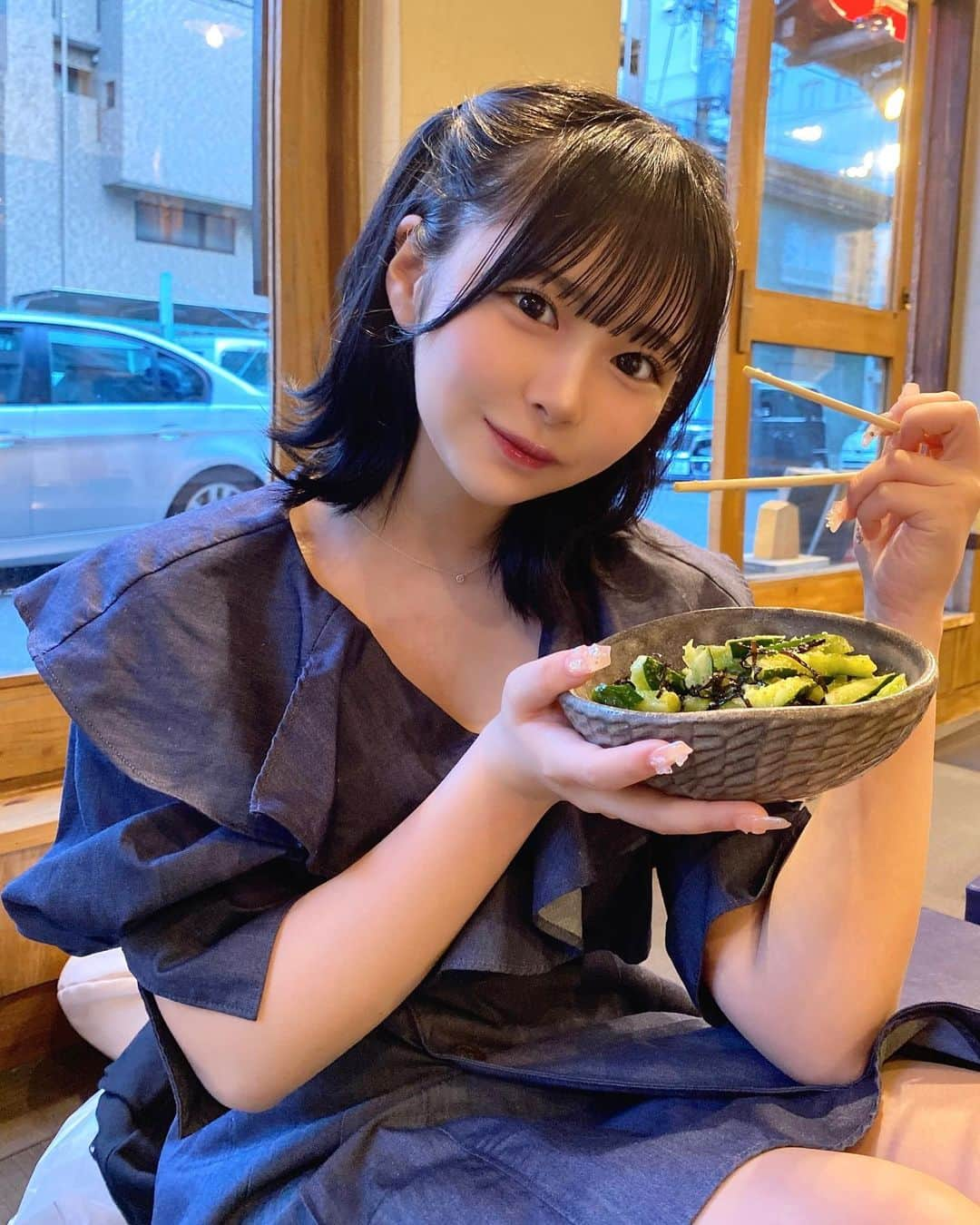 ゆめさんのインスタグラム写真 - (ゆめInstagram)「きゅうり好きー！！🥒」5月5日 23時11分 - yuyuyucyan__