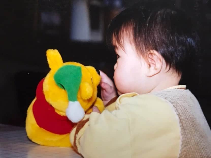 谷口茉妃菜のインスタグラム：「・  👶🏻🍯❤️‍🔥👦🏻  #気まぐれ投稿 #pooh #こどもの日 #brother #STU48」