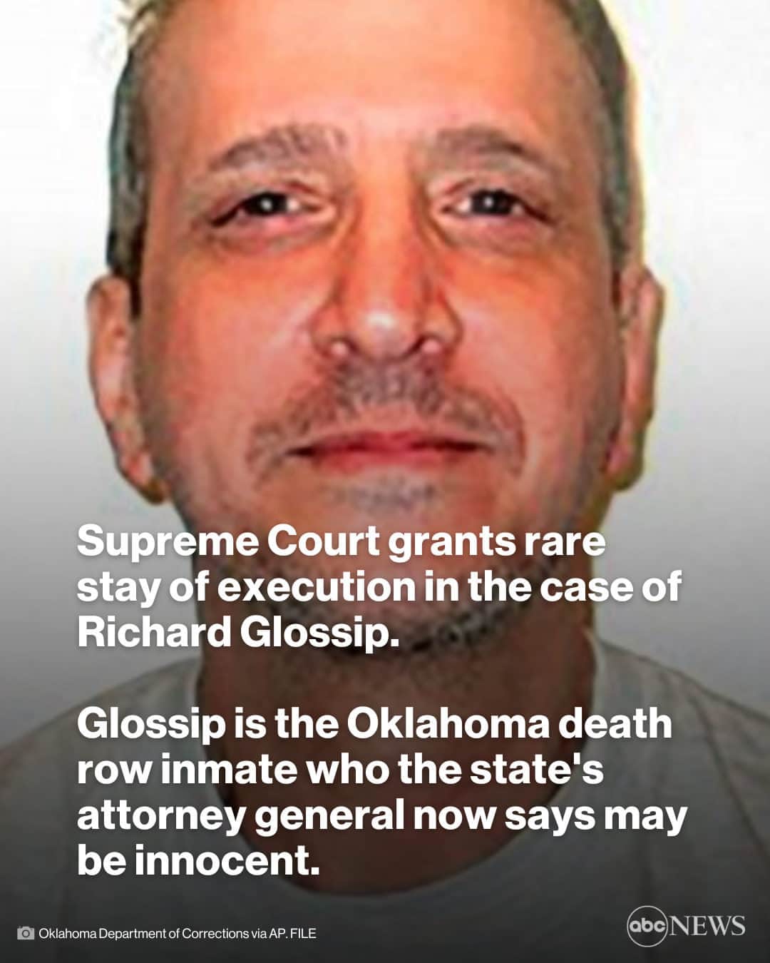 ABC Newsさんのインスタグラム写真 - (ABC NewsInstagram)「One of the nation's best known death row inmates, Richard Glossip has adamantly maintained his innocence after being convicted in a 1997 murder-for-hire killing of his boss. MORE AT LINK IN BIO.」5月6日 5時30分 - abcnews