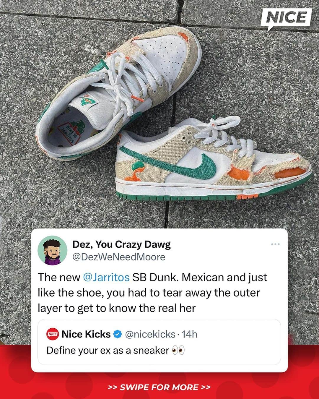 のインスタグラム：「If your ex was a sneaker, which would they be? 👀🤐」