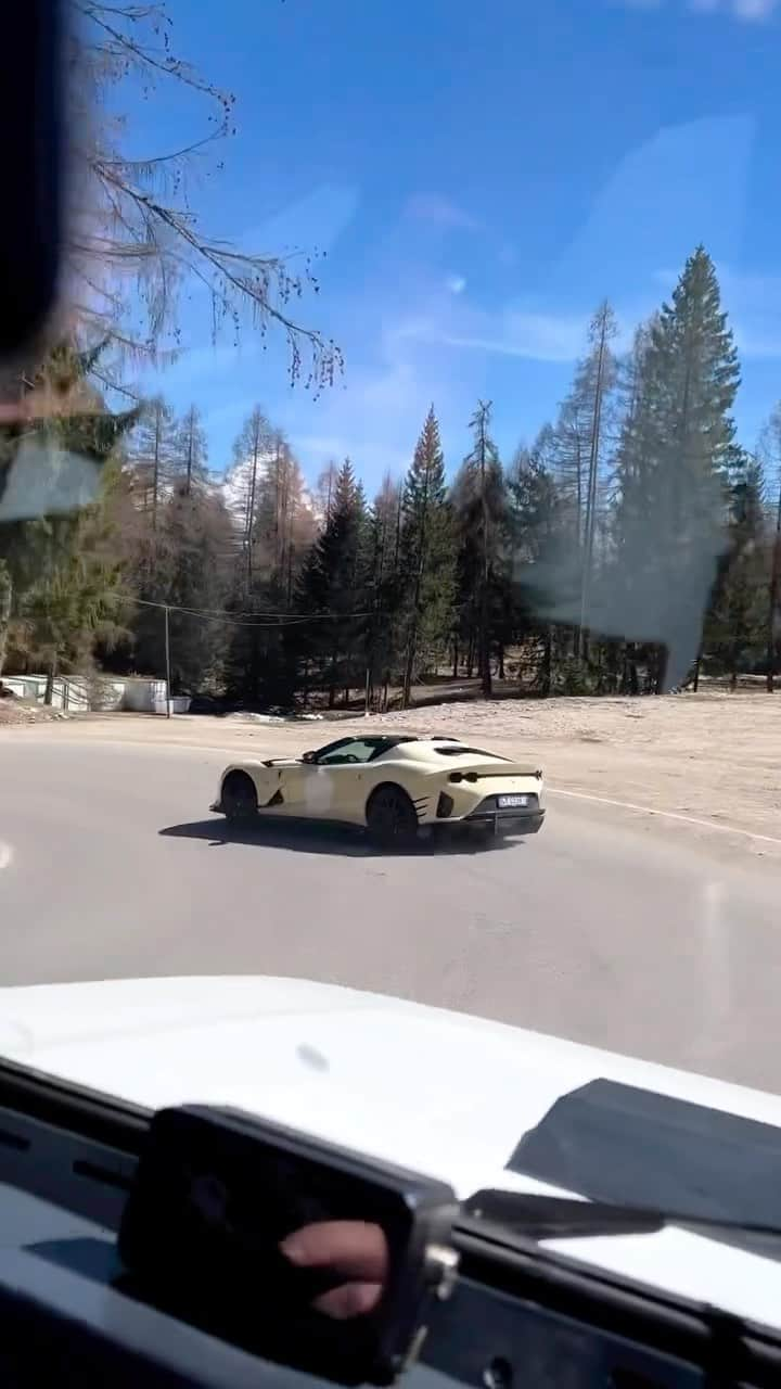 Dirk A. Productionsのインスタグラム：「🔥 812 Competizione Aperta POWER SLIDING🤯 . . . #Video @powerslidelover @nicolodega #Ferrari #FerrariFriday #Ferrari #812Competizione #812Comp」