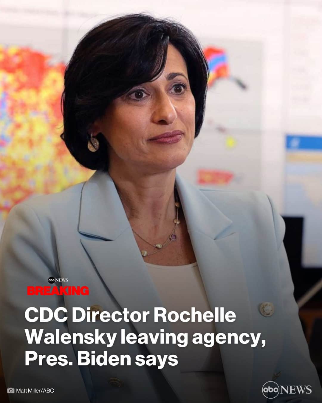 ABC Newsさんのインスタグラム写真 - (ABC NewsInstagram)「BREAKING: Dr. Rochelle Walensky, the director of the CDC, is leaving the agency, President Biden says. MORE AT LINK IN BIO.」5月6日 1時54分 - abcnews