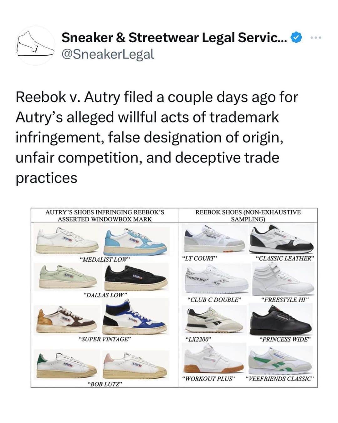 Nice Kicksさんのインスタグラム写真 - (Nice KicksInstagram)「You think Autry ripped Reebok off? 🫣👀  (via @sneakerlegal)」5月6日 6時00分 - nicekicks