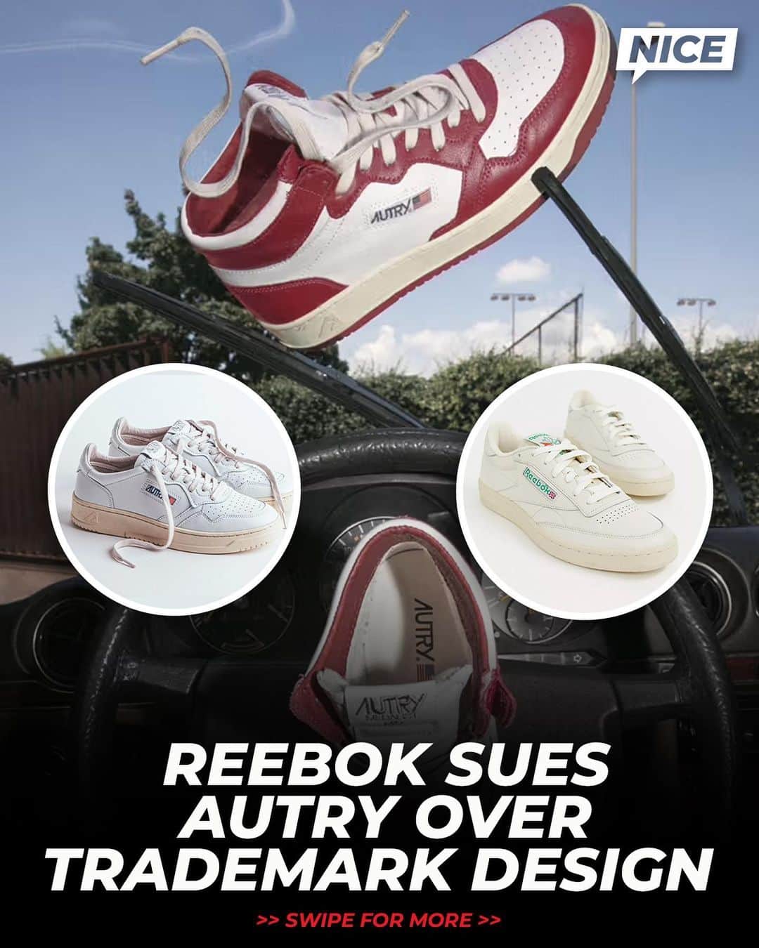 のインスタグラム：「You think Autry ripped Reebok off? 🫣👀  (via @sneakerlegal)」
