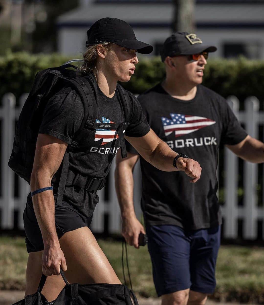 カーリー・ウォパットさんのインスタグラム写真 - (カーリー・ウォパットInstagram)「GORUCK GAMES // EVOLUTION 001: BFF   We arrived at GORUCK headquarters by 3 PM on Friday April 21st, greeted by a cadre of special forces veterans leading us, and were given gear. No insight on what we would be doing was provided prior to the games, other than a packing list that included camping gear and the instructions to come ready for 48 hours of competition. It was invitation only, which resulted in a group of world class athletes showing up to play - 10 males & 12 females. At 4 PM, the Games began.  The BFF was our first test. Unfortunately, it does not stand for Best Friends Forever, but rather Baseline Functional Fitness test. It is similar to the army PT test and has become the standard for GORUCK PT at Selection, Heavy Challenges, and the GORUCK Games. There were 4 components:  1. 2 min max sandbag burpees (60# for F) 2. 200 meters suitcase carry for time (60#) 3. 2 min max hand release push-ups  4. 1 mile run with a 100# ruck   One thing I learned over the course of these two days is that I sure can burn fast and hot. I won the first two events with 31 sandbag burpees, and 46 seconds on the suitcase carry. Hand-release push-ups were rough (maybe because my arms are so damn long), but I was able to crank out 54. And the 100# mile was a soul crusher (my time was 10:39). I gave my best effort for both, and set myself up well in the rankings. Amazing to watch some athletes run faster than most can run a mile without anything on. The fastest time was 7:00 😲 by @jnewby87 .   The cadre mentioned letting any of them know about pre-existing heart conditions, and I’m convinced it’s because of the look on my face and the way I was breathing in 100# miler. The Games were loaded with firsts for me (as it was for most of us), and the BFF was just a warm up for what was to come.. 🤘🏼  #goruckgames #goruck #functionalfitness #specialforces #rucking #hybridathlete #femaleathlete」5月6日 8時16分 - carlywopat