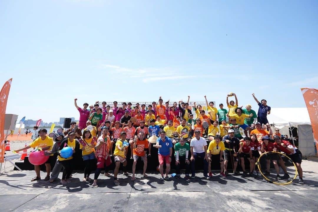浦田聖子のインスタグラム：「. ／ ビーチゲームズ最高🙌 ＼  お台場ビーチに来てくれた皆さん ありがとうございました‼︎  @japanbeachgames   #JBGF #ジャパンビーチゲームズフェスティバル #beachlife #beachfriends #GW #odaiba」