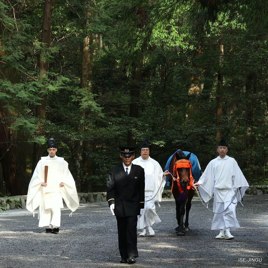 伊勢神宮さんのインスタグラム写真 - (伊勢神宮Instagram)「#伊勢神宮 #神宮 #神社 #心のふるさと #内宮 #正宮 #神馬牽参 #神馬 #草新号 #isejingu #jingu #soul_of_japan #japan #jinja #shinto #naiku #sacredhorse #horse」5月6日 11時00分 - isejingu.official