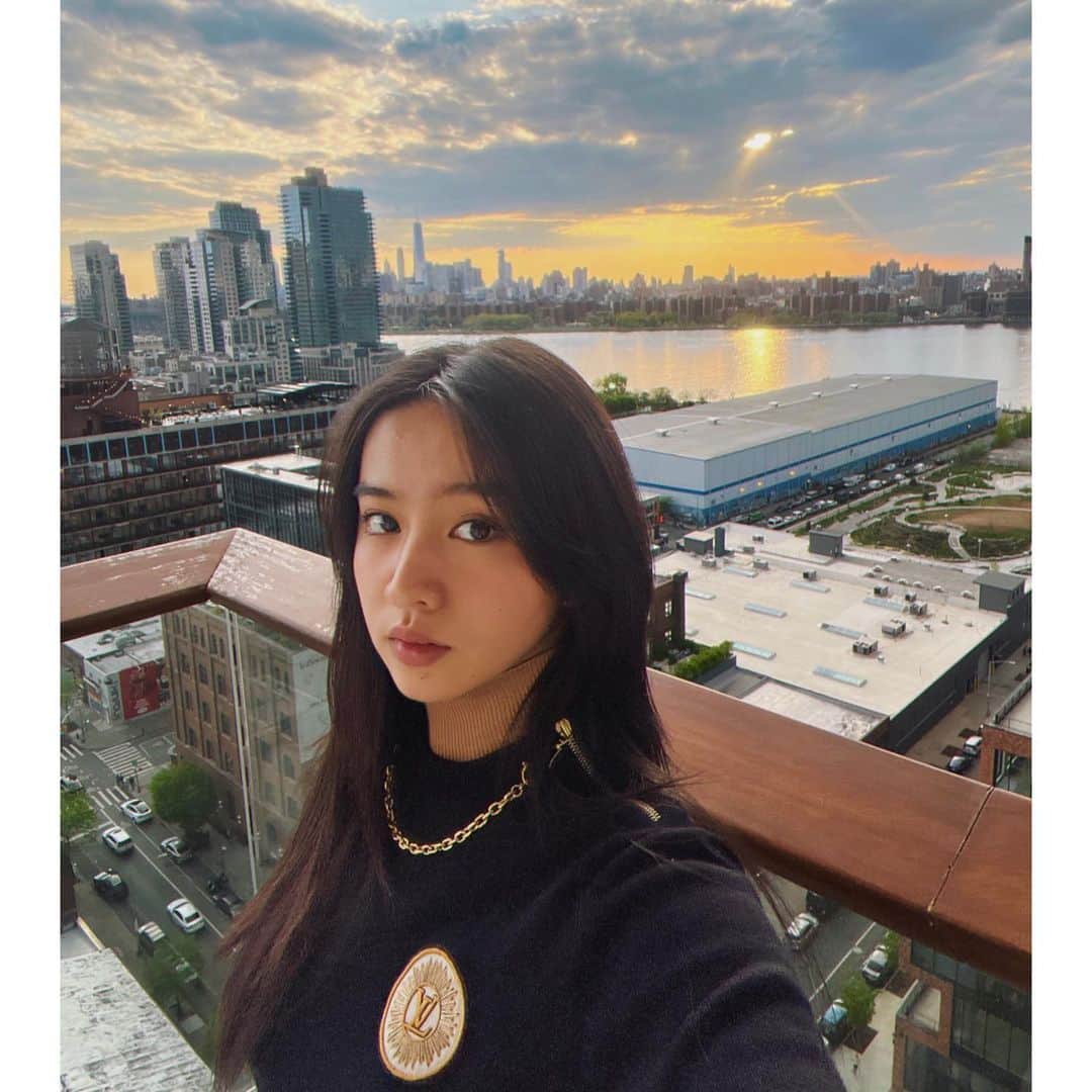 kokiさんのインスタグラム写真 - (kokiInstagram)「New York sunset 🥰 Tops @louisvuitton ...